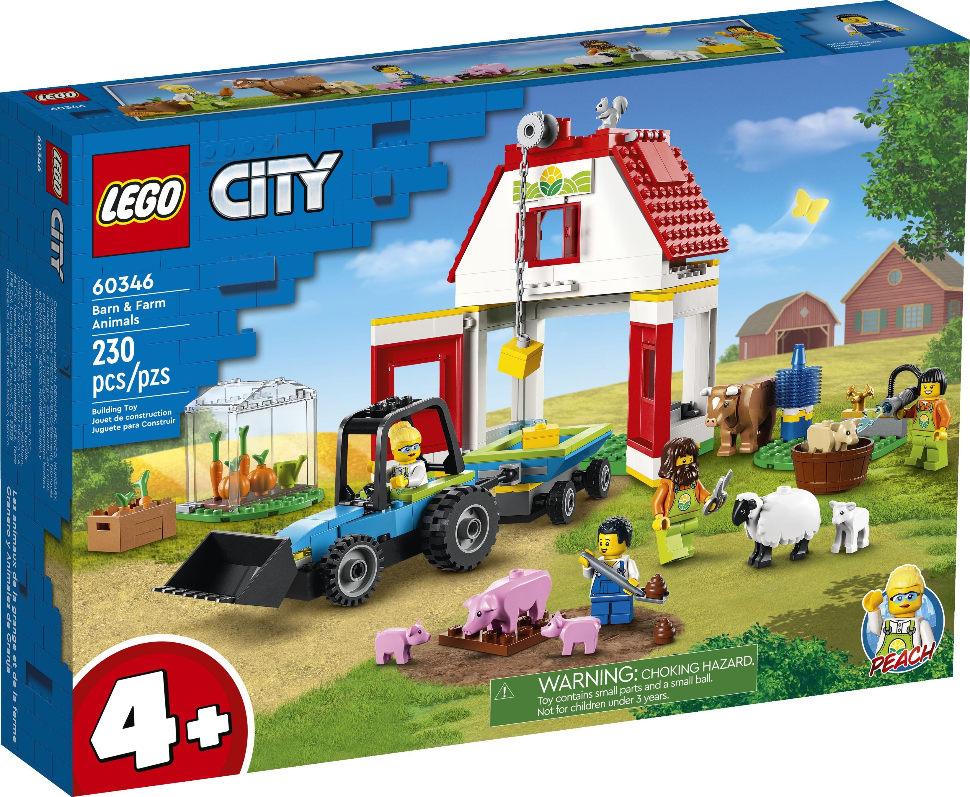 LEGO® LEGO® City 60346 Bauernhof mit Tieren Konstruktionsspielsteine, (230 günstig online kaufen