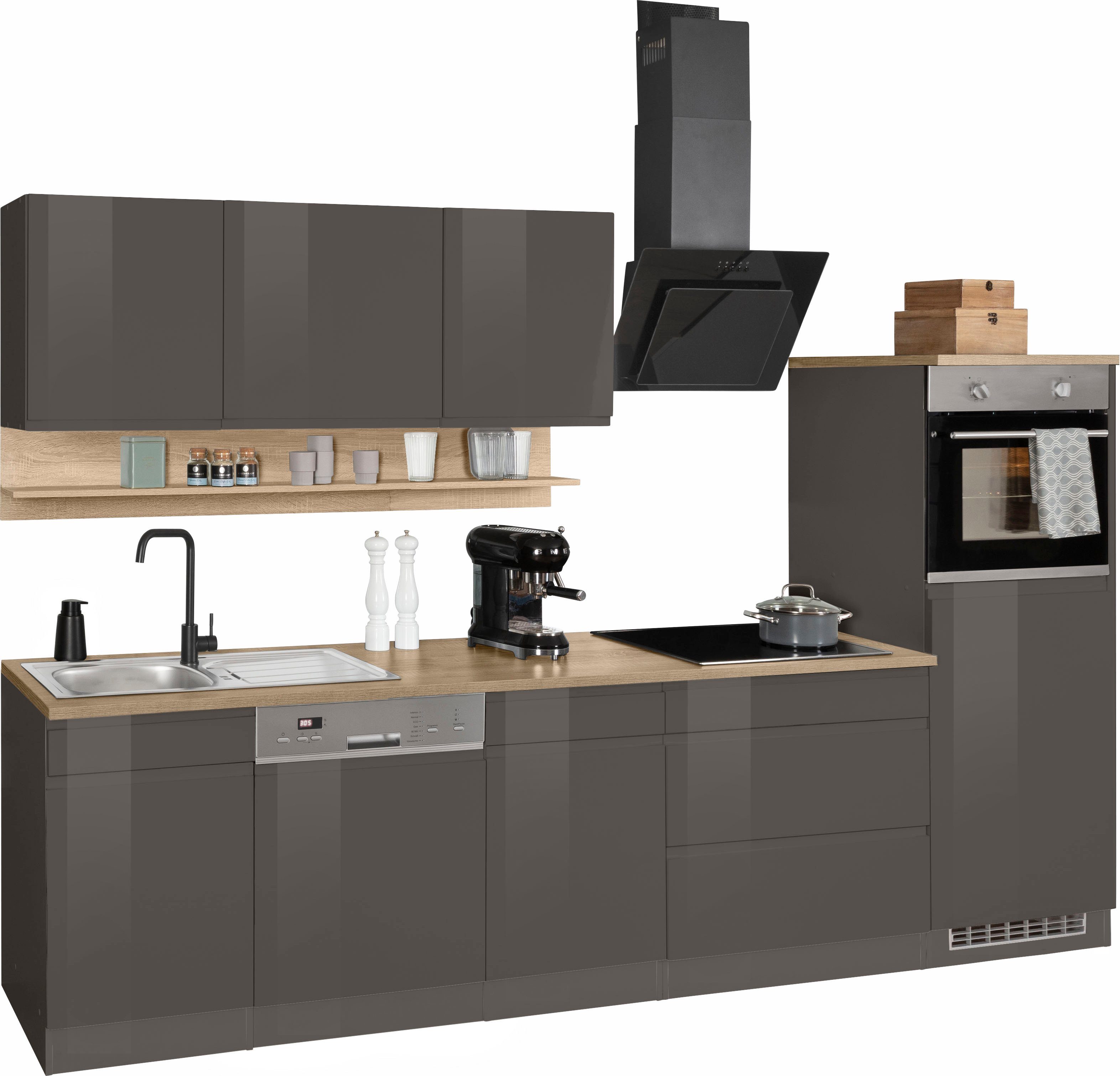 KOCHSTATION Küchenzeile KS-Virginia, Breite 300 cm, wahlweise mit Induktion günstig online kaufen