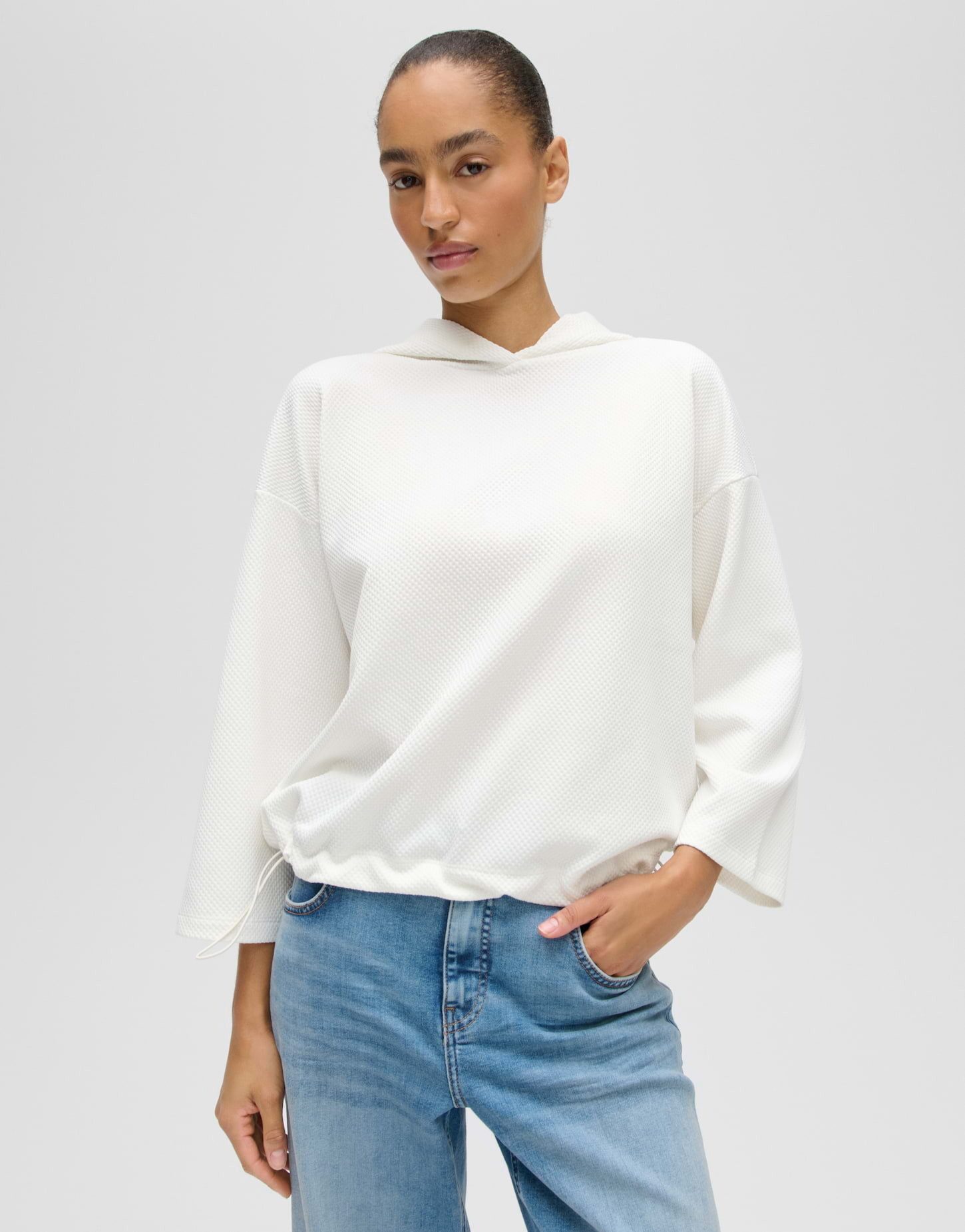 OPUS Hoodie Hoodie aus Baumwoll Mix Loose Fit Vielseitig kombinierbar für casual Looks