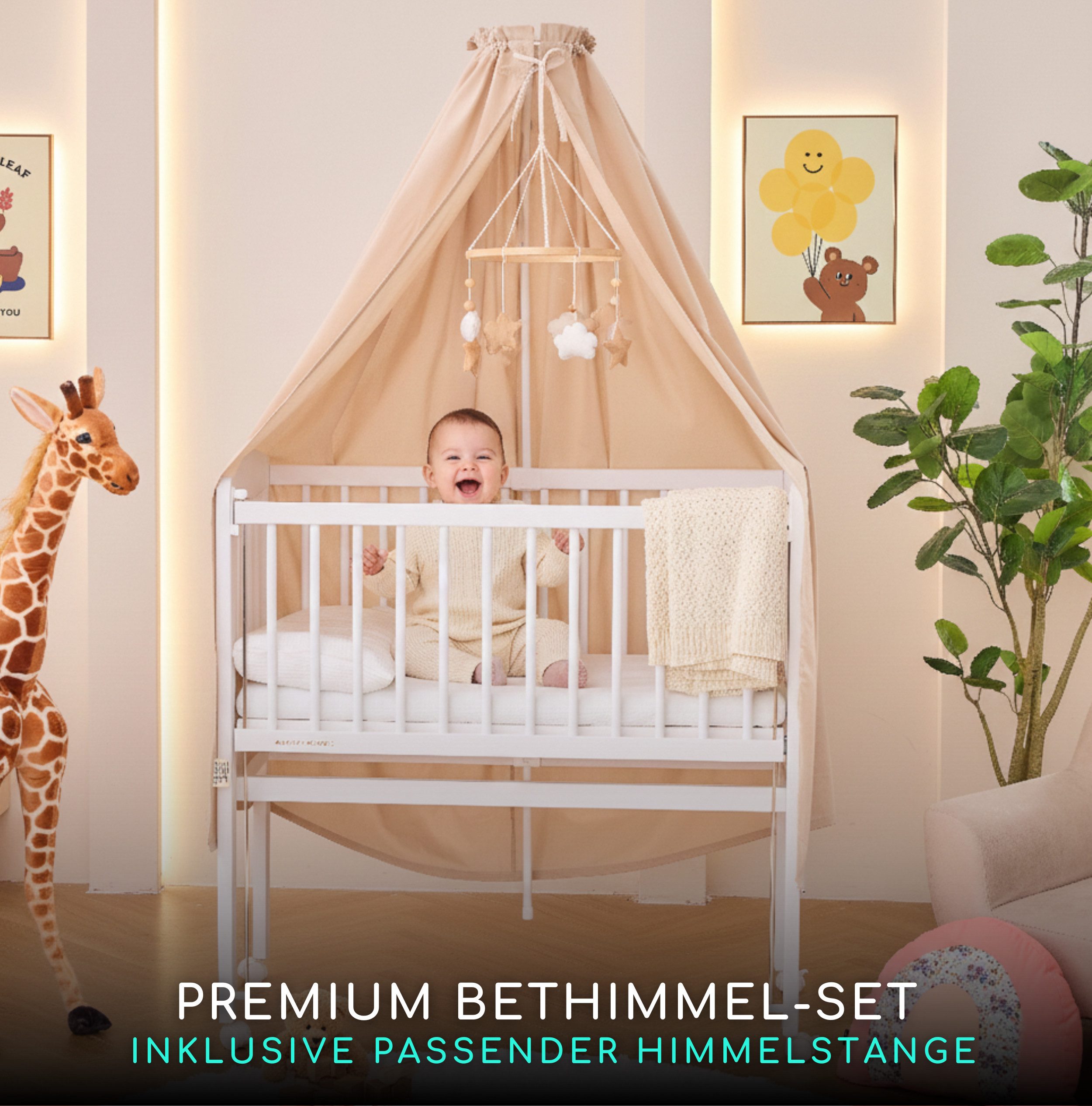 Alavya Home® Betthimmel Babybetthimmel mit Himmelstange Baldachin Insektens günstig online kaufen