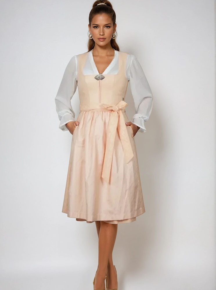 MarJo Dirndl Dirndl Mönchsroth 65cm Länge peach