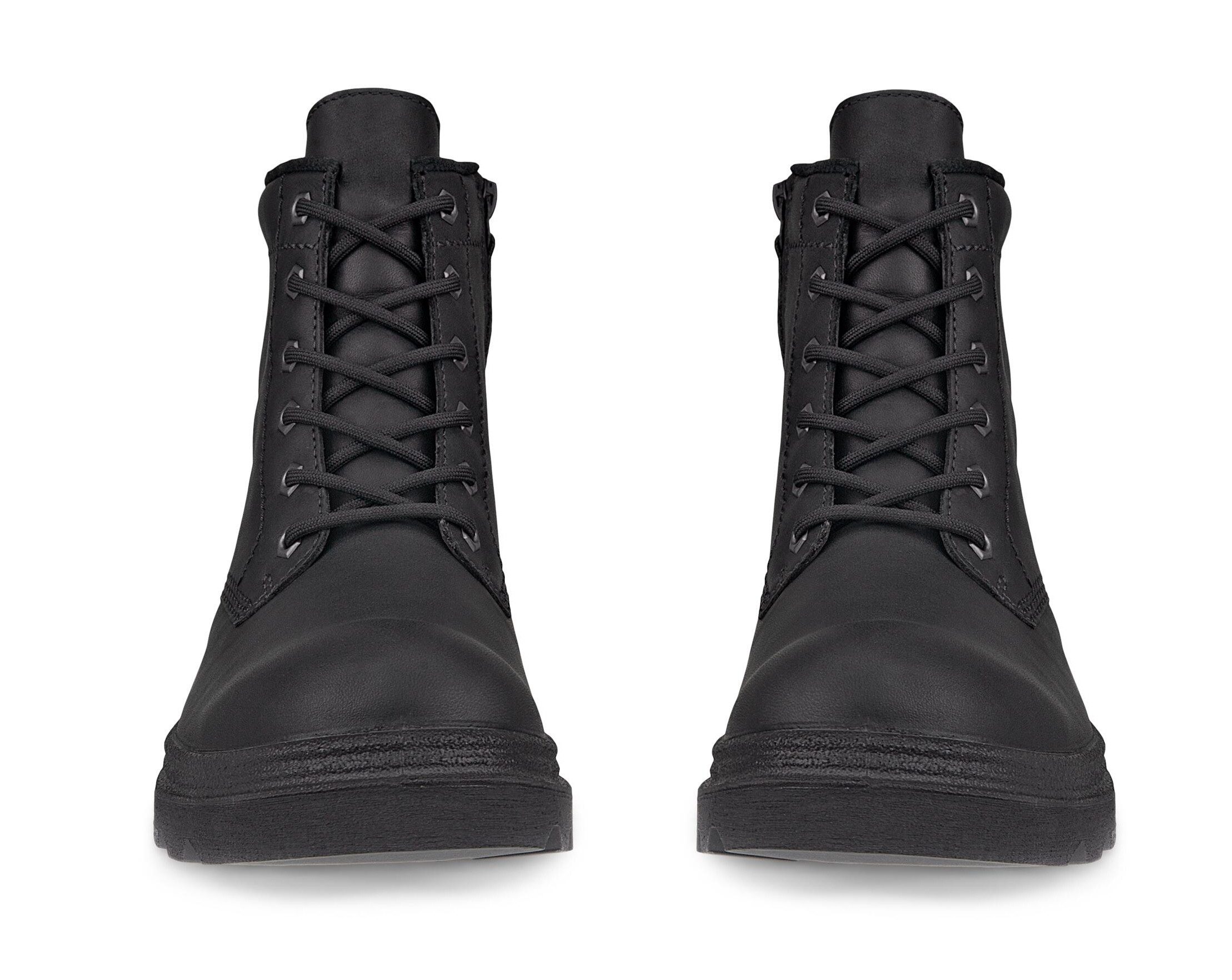 Ecco GRAINER W Schnürboots, Stiefelette, Winterboots, Blockabsatz, mit Schurwollfutter