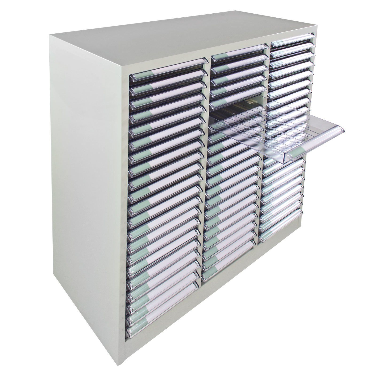 ADB Schubladenbox Schubladencontainer mit 63 PVC Schubladen 79,5 x 100,7 cm (B x H)