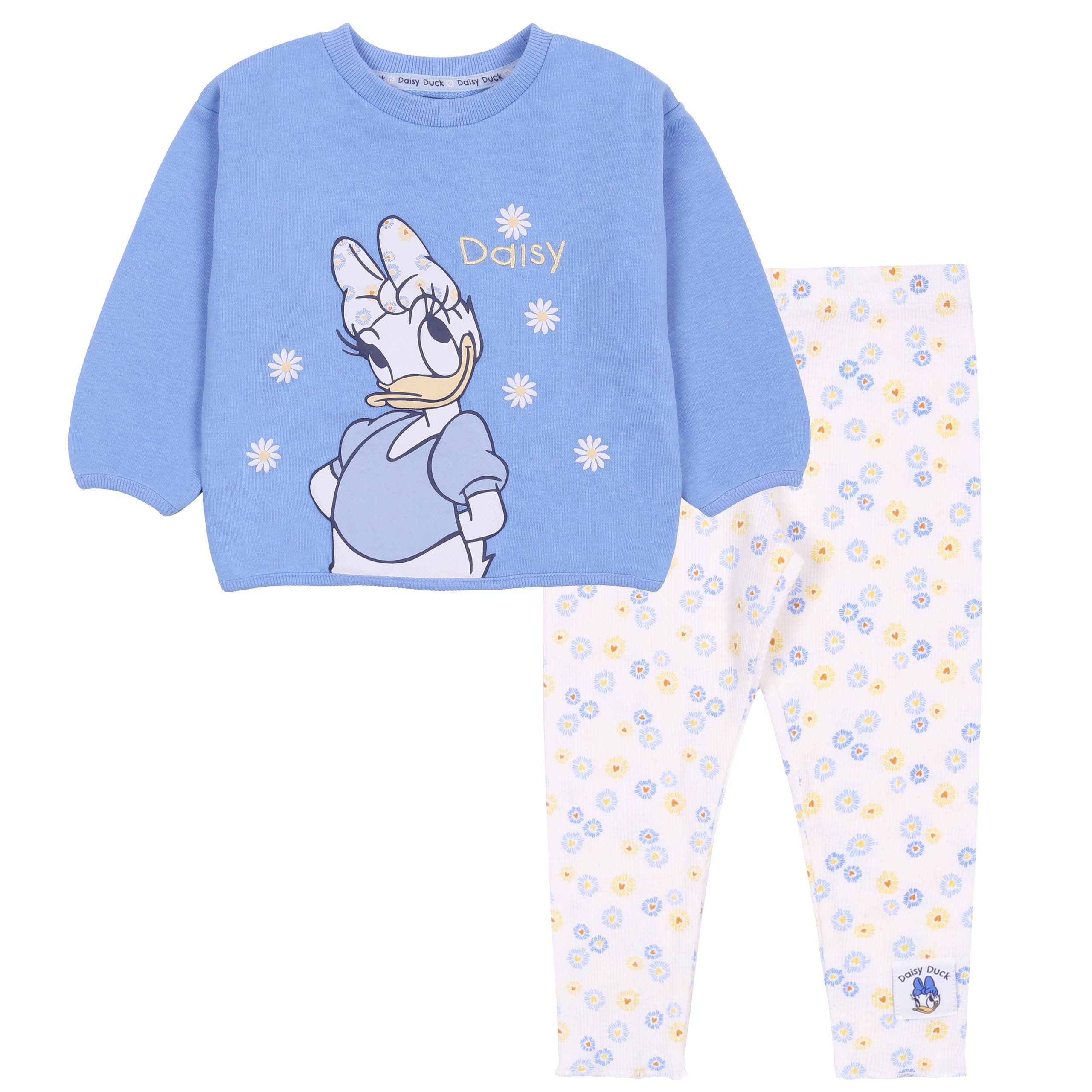 Body & Leggings Blauer Pullover + Leggingshose für Baby Daisy DISNEY 18-24 Monate