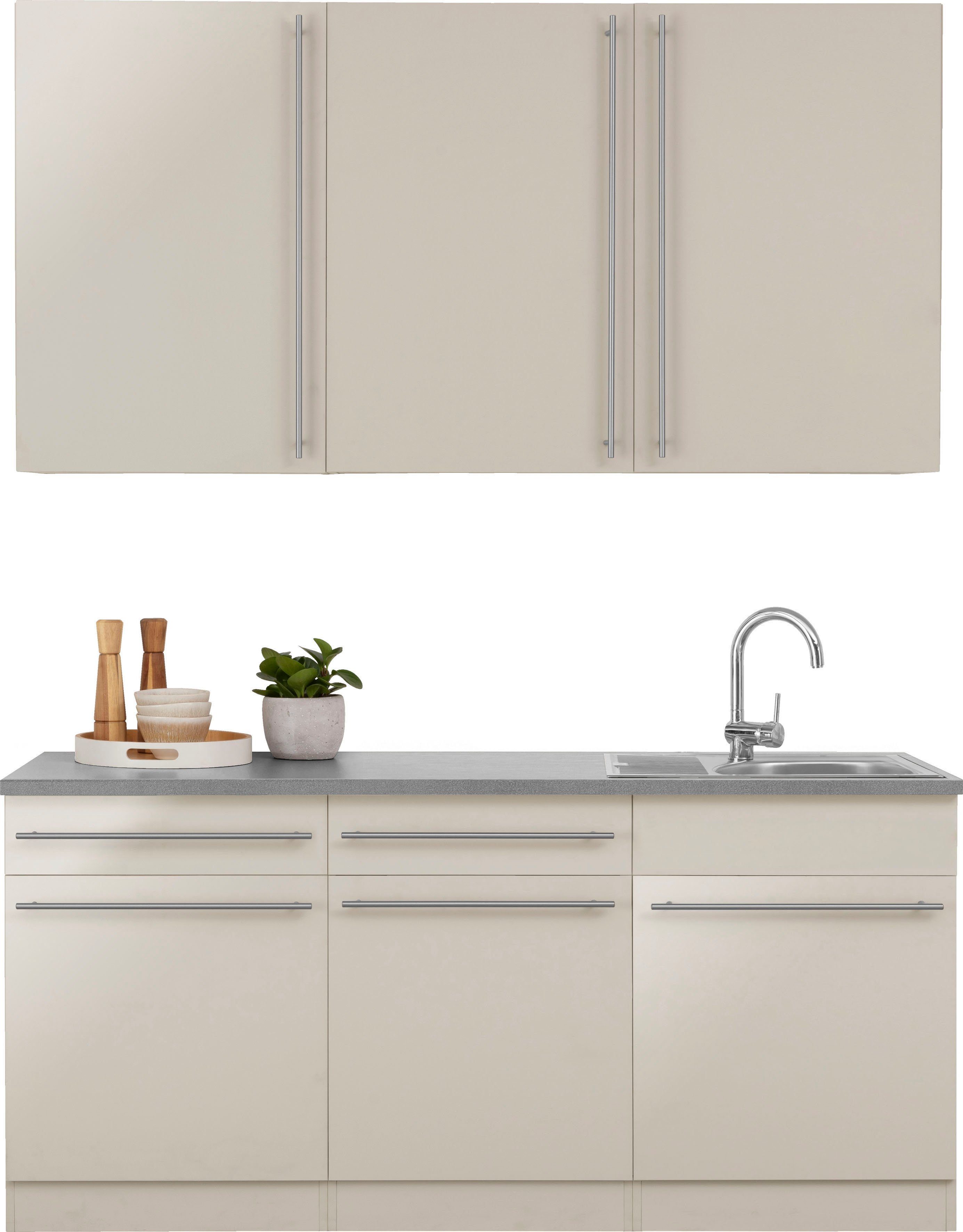 wiho Küchen Küche Chicago, inklusive Spüle, Breite 180 cm