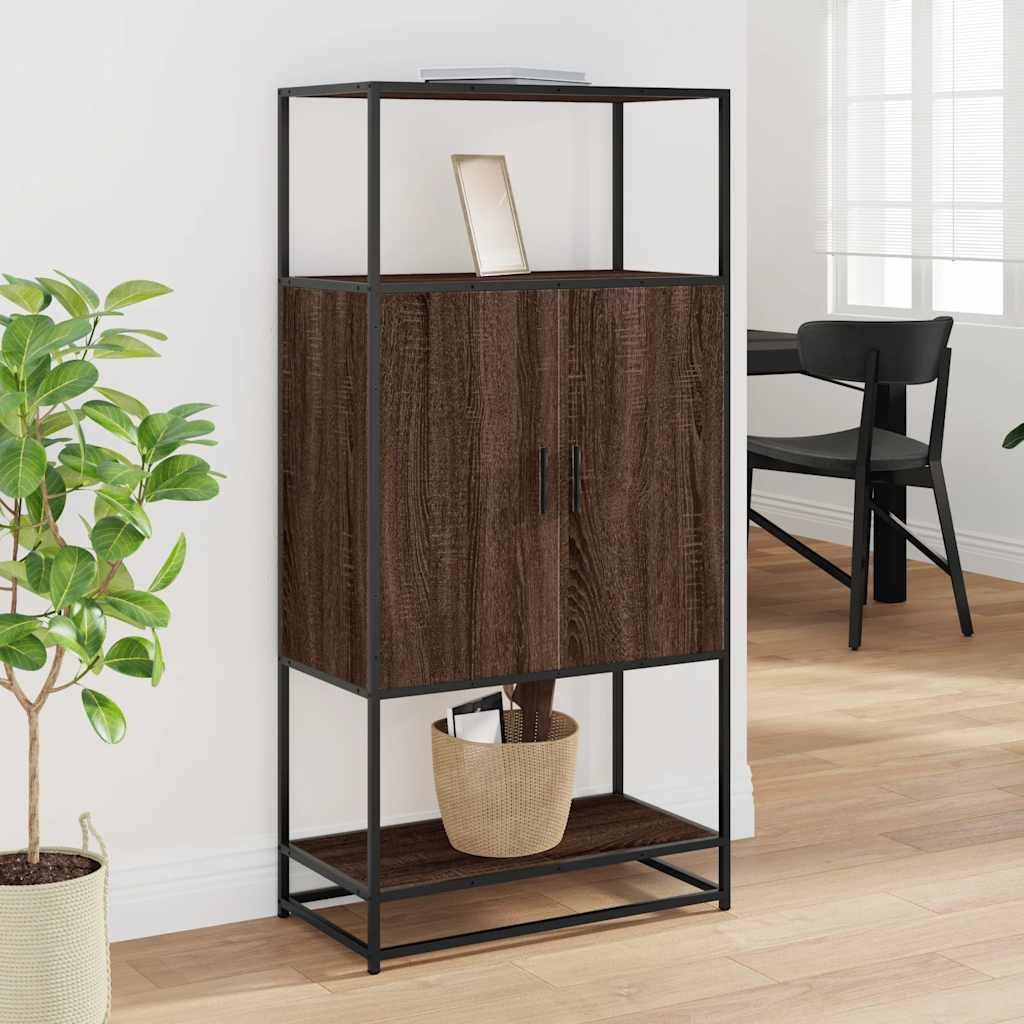 vidaXL Highboard Highboard Braun Eichen-Optik 68x35x139 günstig online kaufen