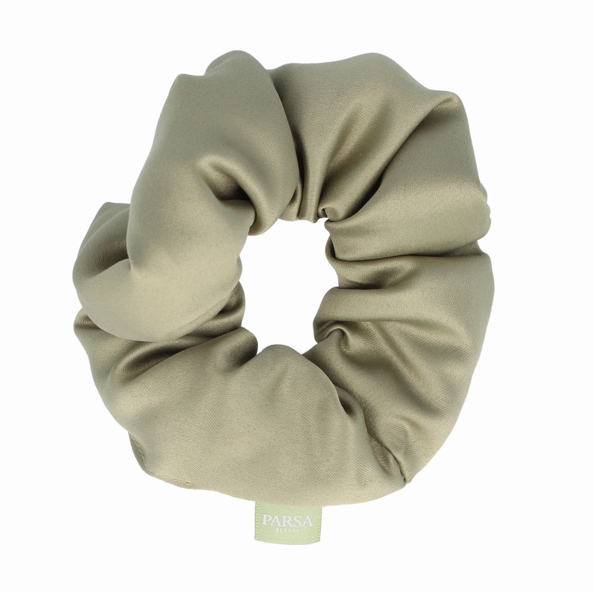 PARSA Beauty Zopfband Lifestyle Pure Balance Satin Scrunchie Grün, gepolstert, 1 Stk.