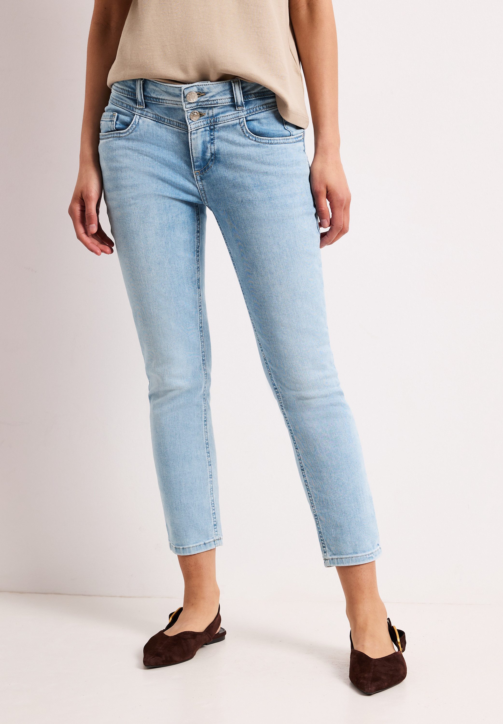 STREET ONE Slim-fit-Jeans Middle Waist