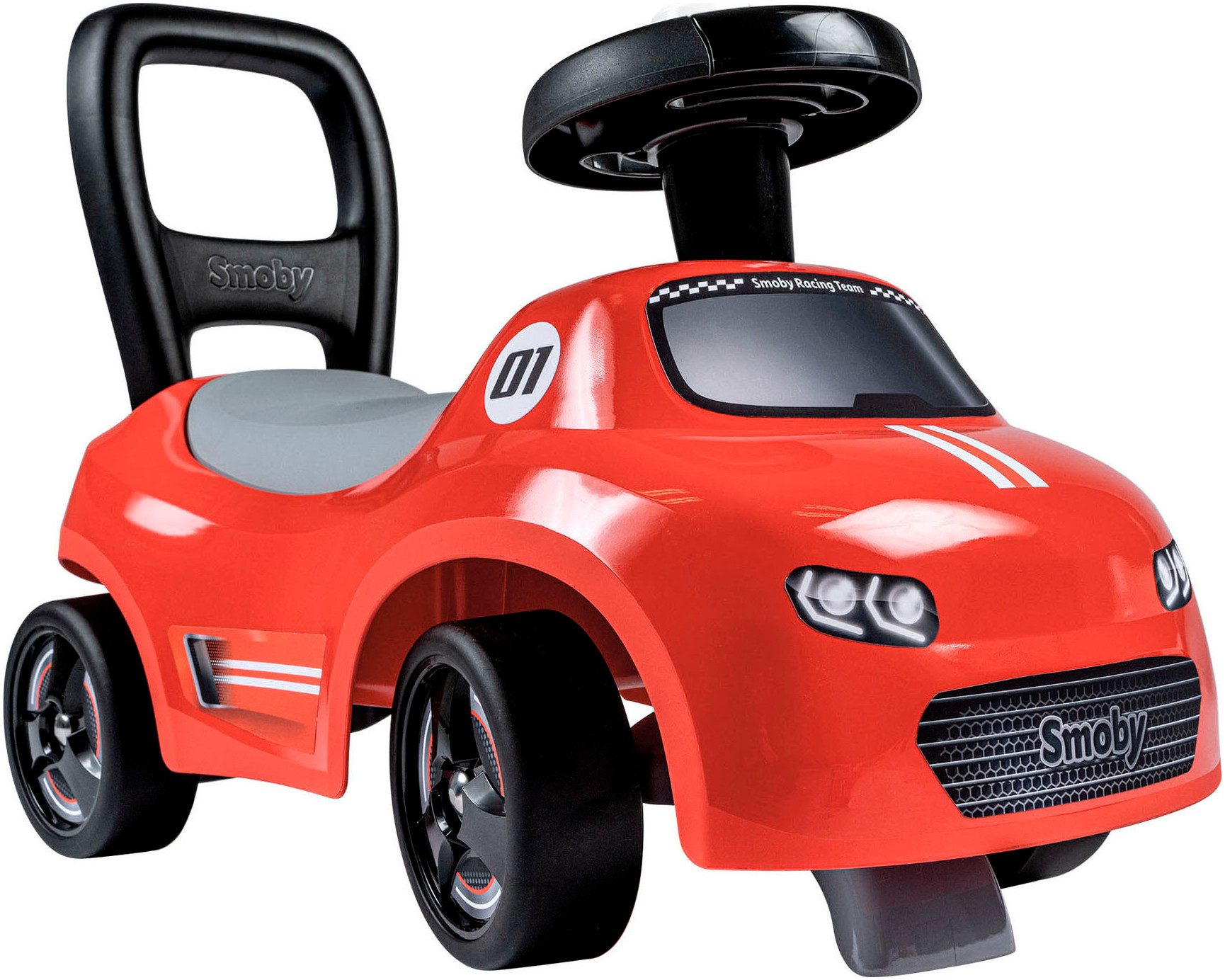 Smoby Rutscherauto Rutschauto Rot, auch als Lauflernhilfe nutzbar, Made in Europe von Smoby