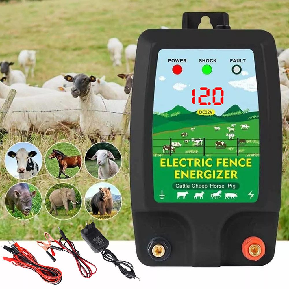 PRIISF Staketenzaun 230V Weidezaungerät Elektrozaungerät 12V günstig online kaufen