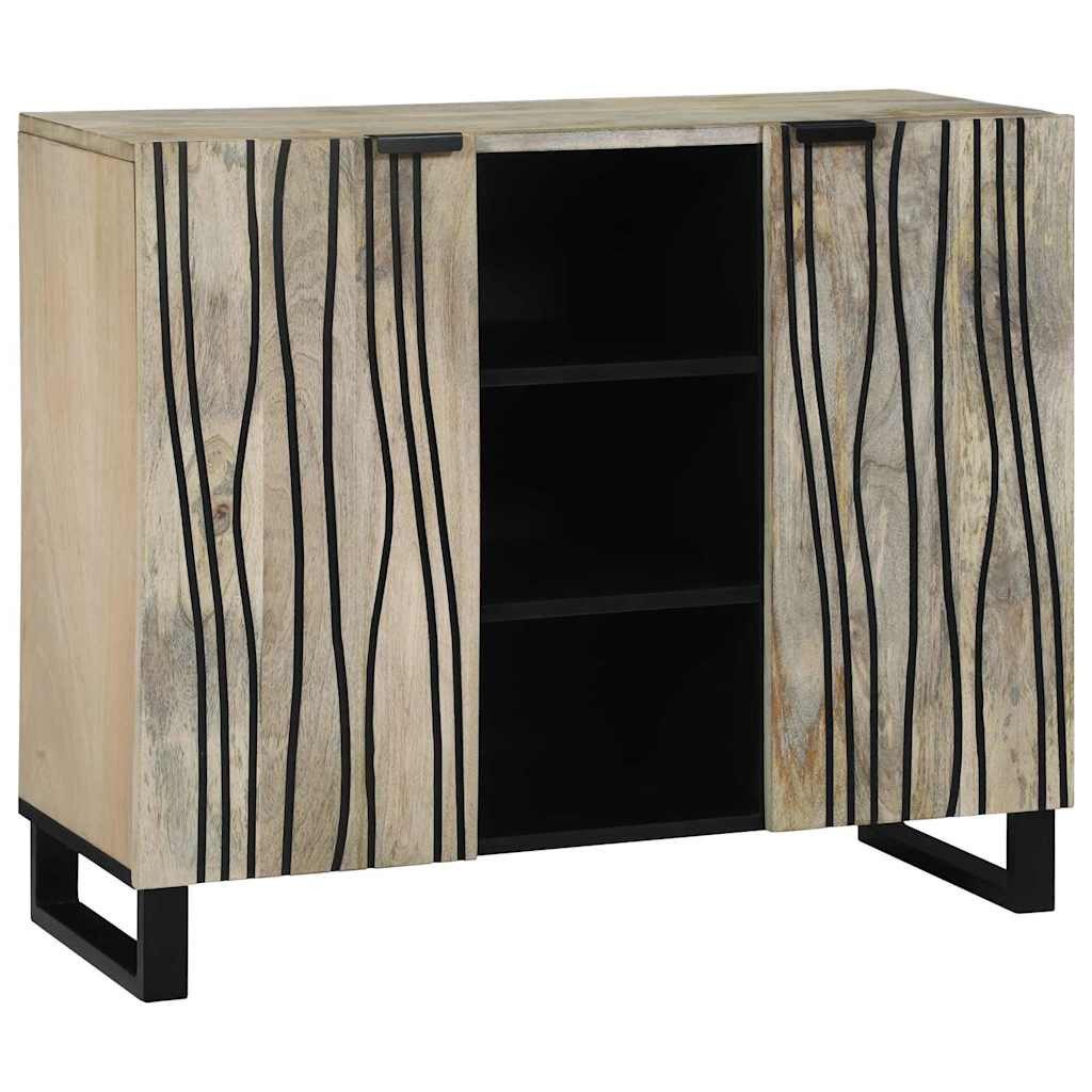 vidaXL Sideboard Sideboard Weiß 90 x 33 x 75 cm massives holz (1 St)