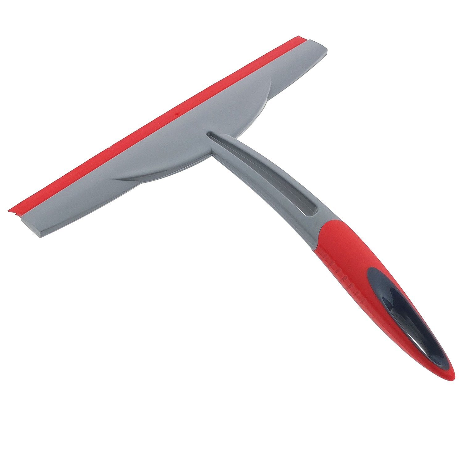 BÜMAG Wasserabzieher Fensterabzieher Duschabzieher 250mm Rot Grau 1 Stück, (Stück, 1-St., Fensterwischer), Duschabzieher Scheibenabzieher Glasreiniger Glasabzieher