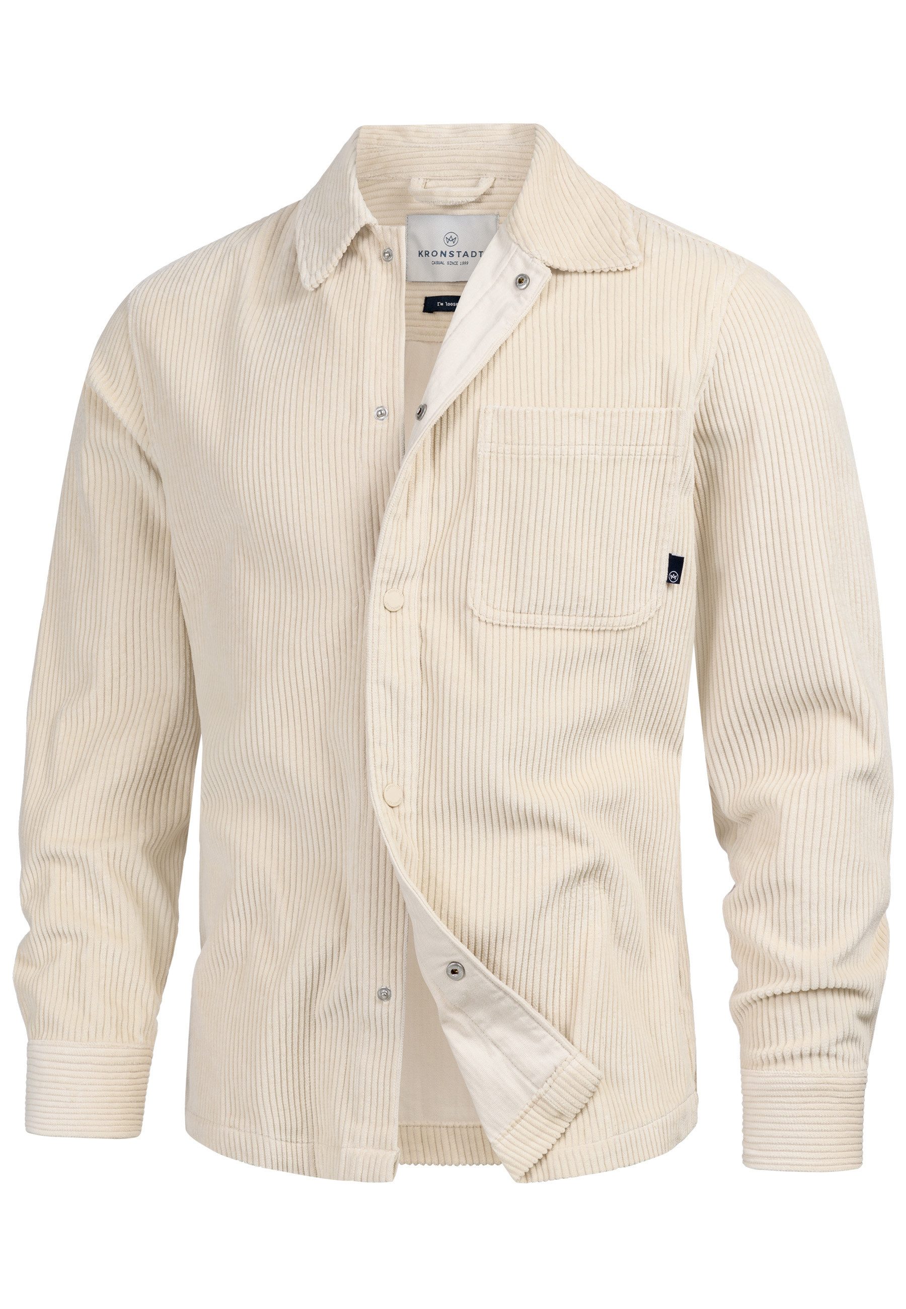 Kronstadt Langarmhemd Herren KSChandos overshirt Herrenhemd Langarm Cordhem günstig online kaufen