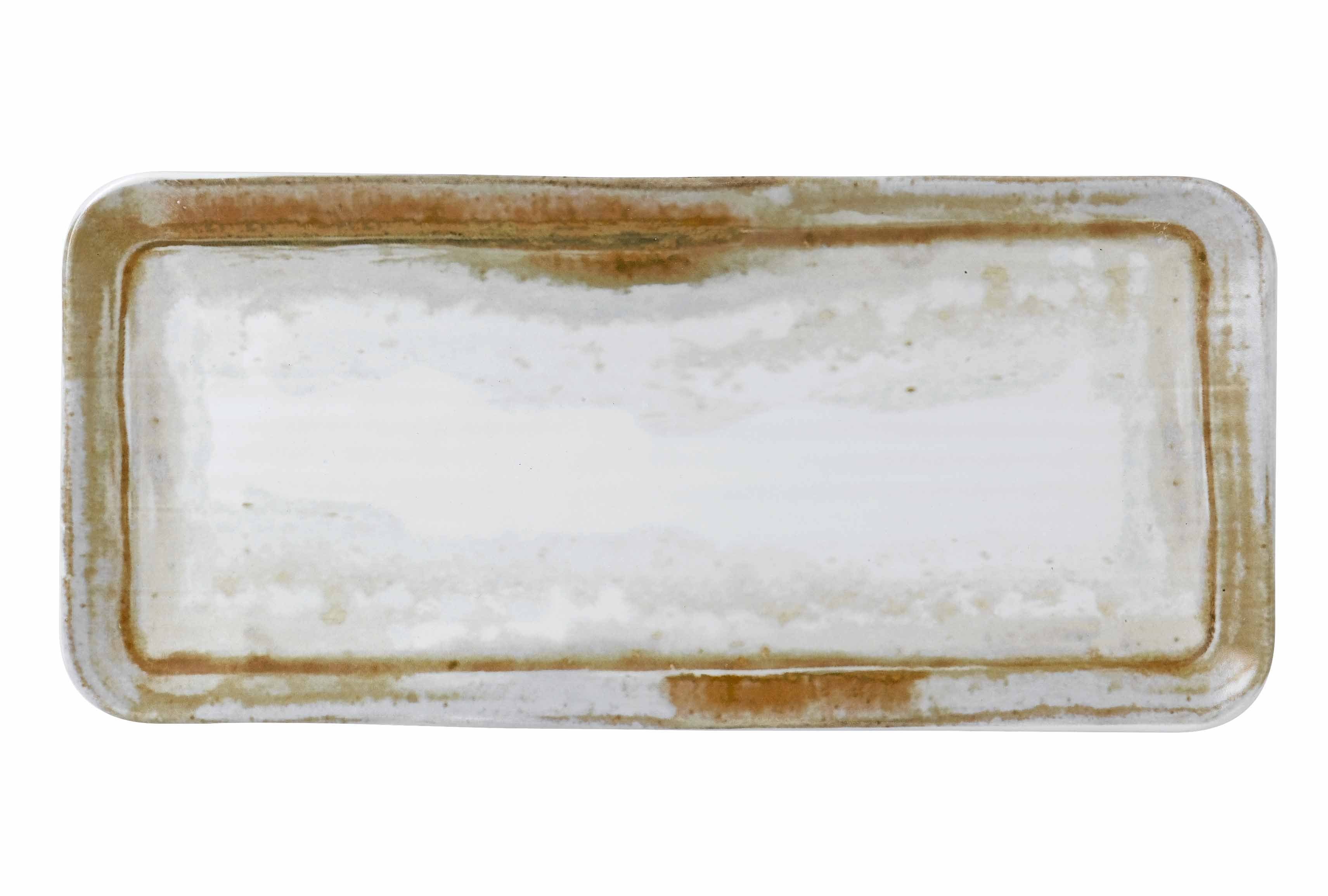 Dudson Servierplatte Dudson Finca Porzellan Rechteckige 35x16 organische Sandsteinplatte, cm, Feinstes