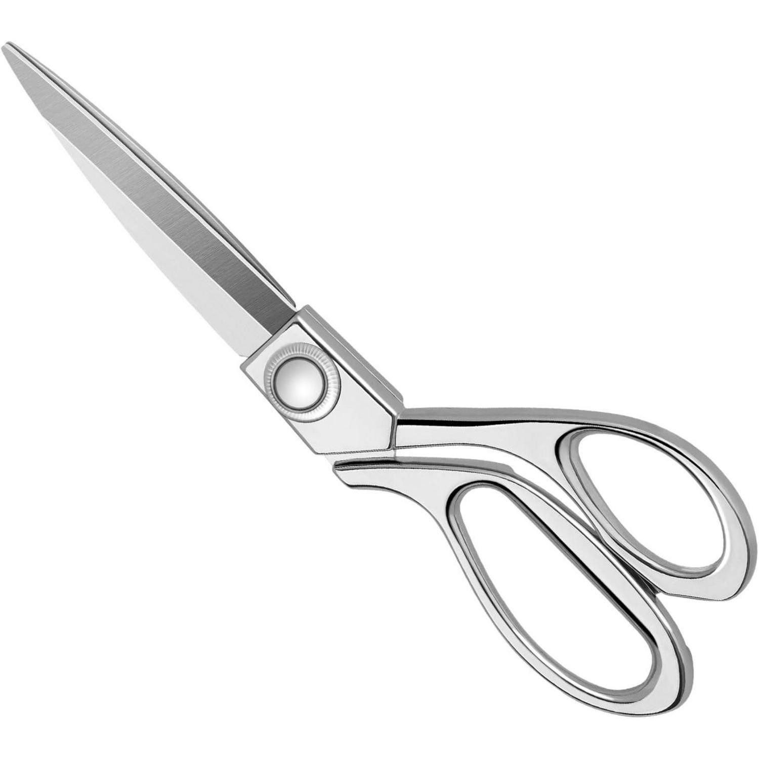 LuxusKollektion Stoffscheren Nähschere Edelstahl Stoff Leder Schneiderei Künstler 20cm Silber