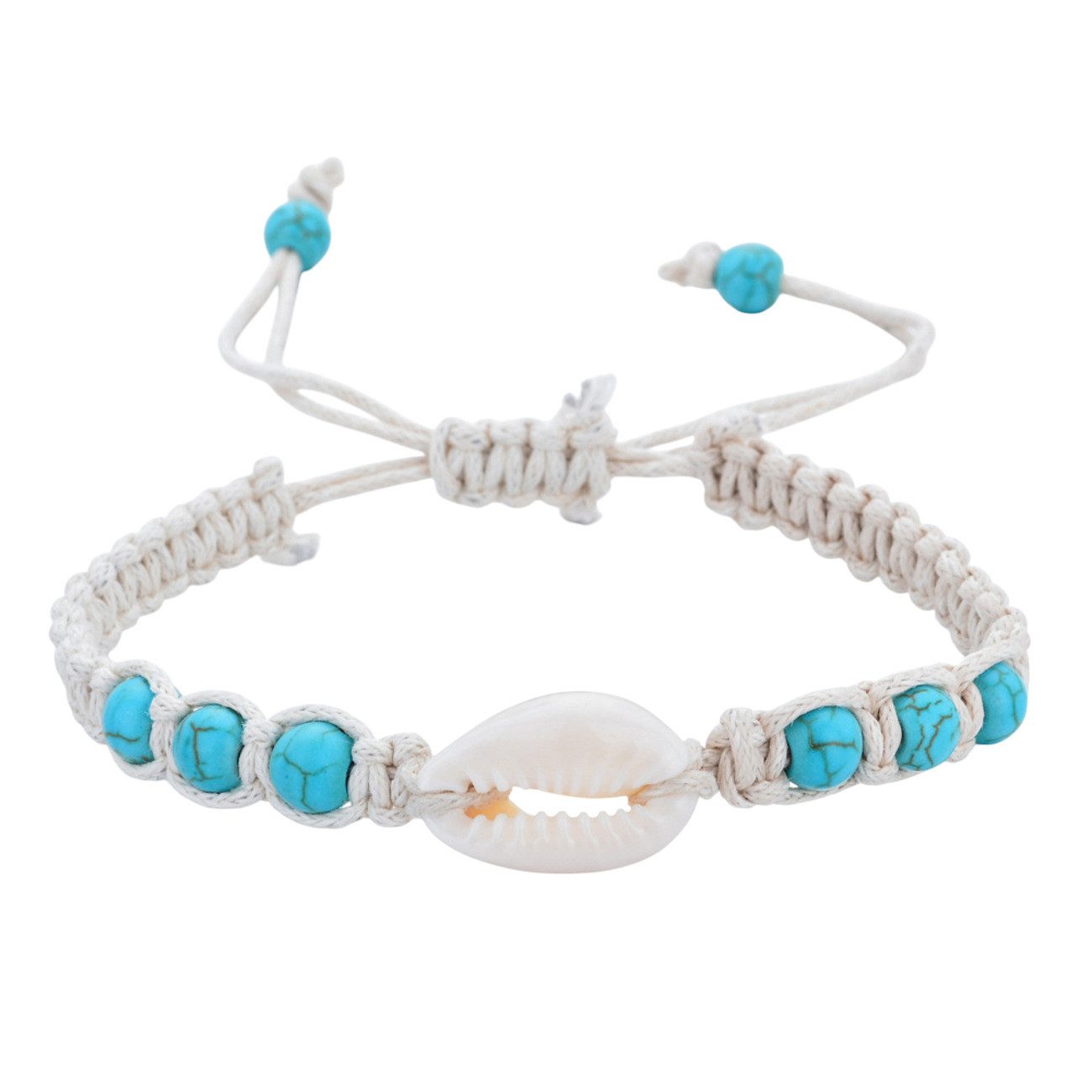 KARMA Armband Muschelarmband Schwarz Beige od. günstig online kaufen