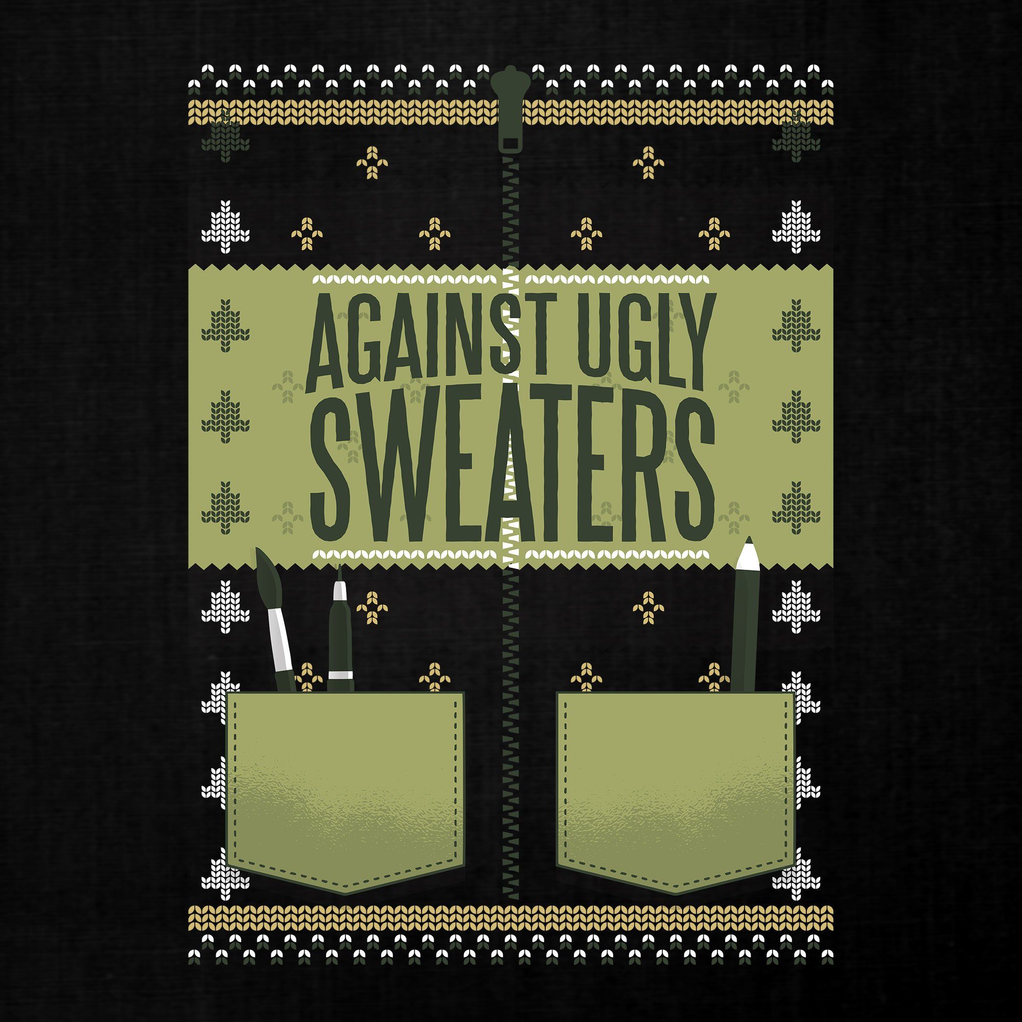 Quattro Formatee Kurzarmshirt Against Ugly Sweaters Anti-Weihnachten Ugly Christ (1-tlg) | T-Shirts