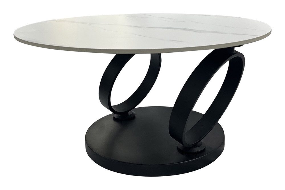 riess-ambiente Couchtisch DANCING RINGS weiß/schwarz · günstig online kaufen