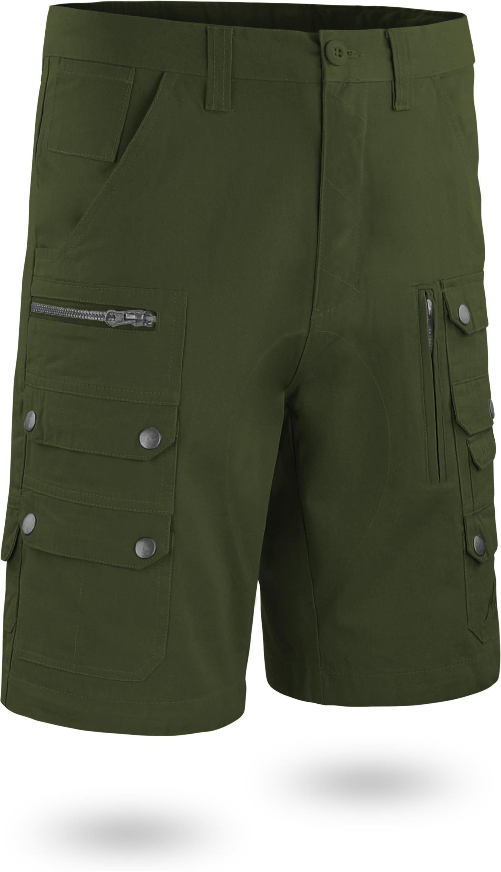 Oliv Bio-Baumwolle Arbeitsshorts Shorts Cargo-Shorts mit normani kurze Sommershorts Mojave diversen 100% aus Herren Taschen Bermudas