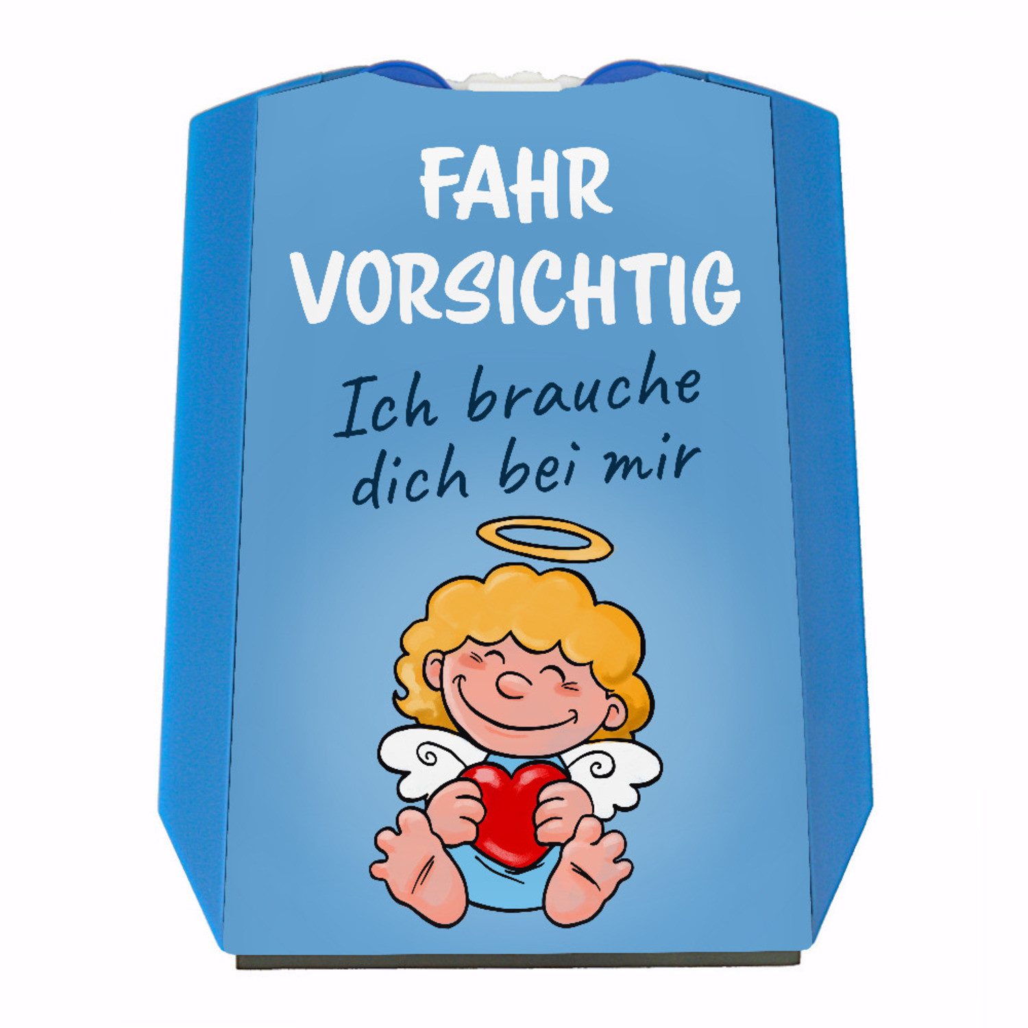 Parkscheibe Fahr vorsichtig Schutzengel Parkscheibe mit 2 Einkaufswagenchips