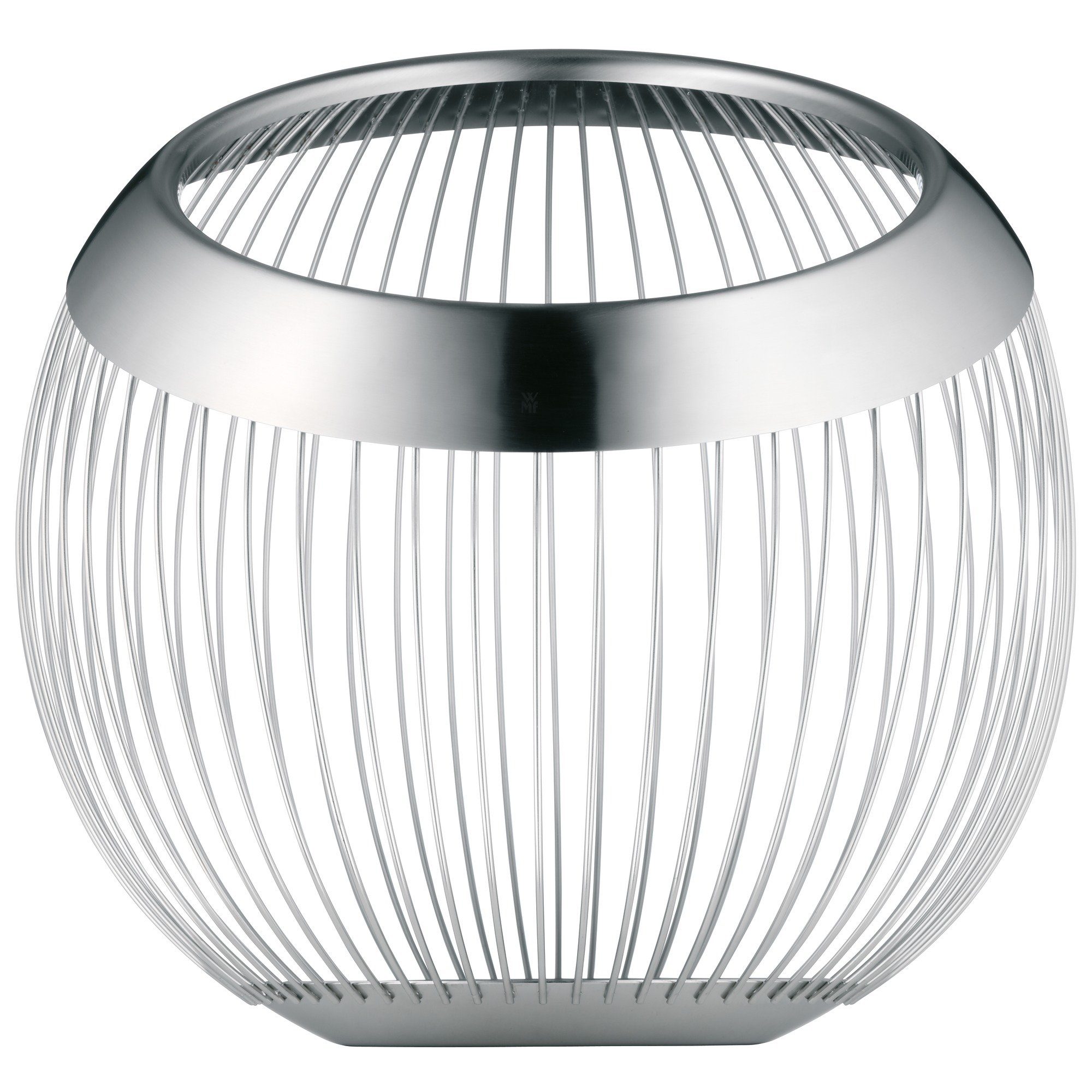 WMF Obstschale Living Lounge, Cromargan® Edelstahl rostfrei 18/10, (1x Obstkorb (19 cm, Höhe 26 cm), 1-tlg)