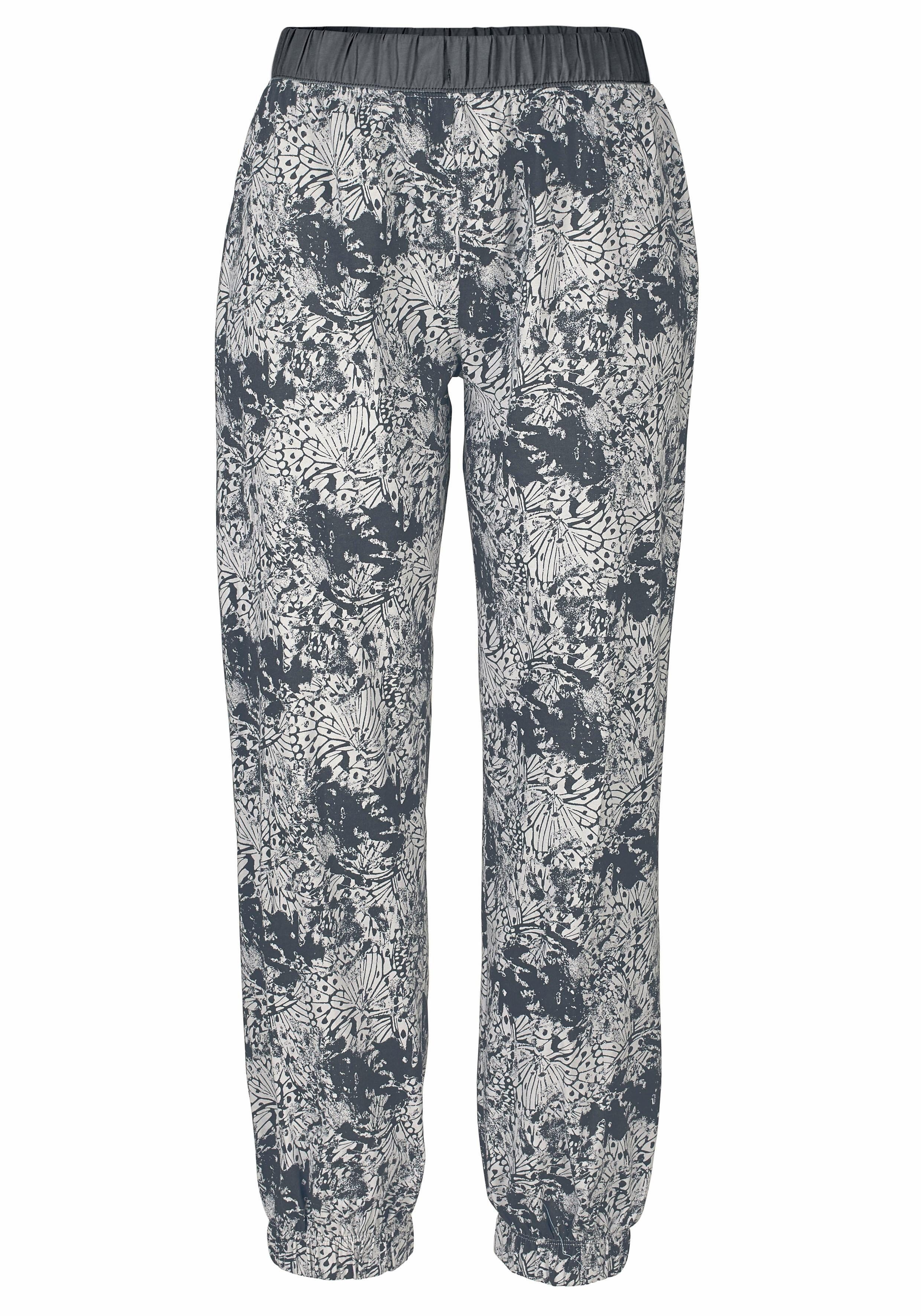 Buffalo Pyjama (Set, 2 tlg) mit gemusterter Hose und passendem Langarmshirt