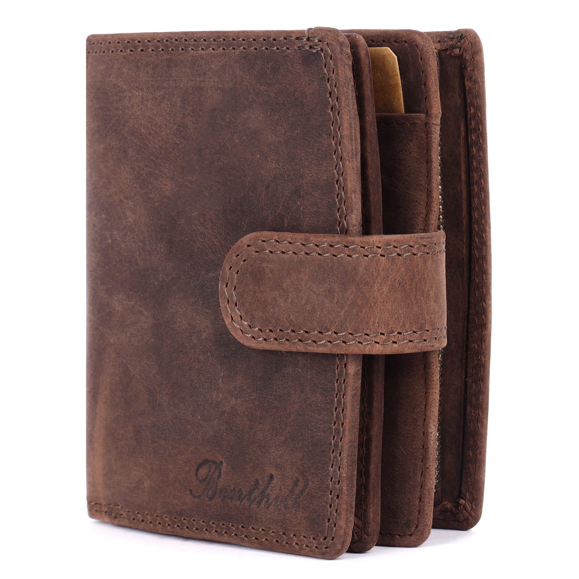 Benthill Geldbörse Damen Echt-Leder Geldbeutel RFID Portemonnaie Frauen Por günstig online kaufen