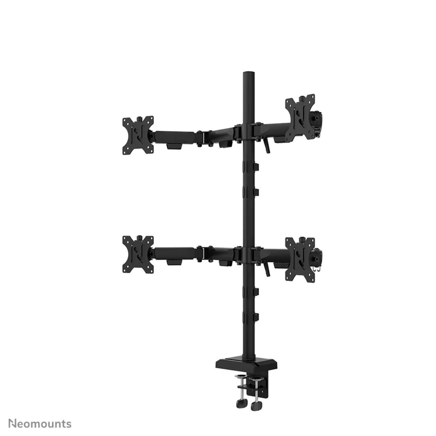 Neomounts by Newstar Wandhalterung Neomounts DS60-600BL2-2 Quadruple-Monitorarm für v