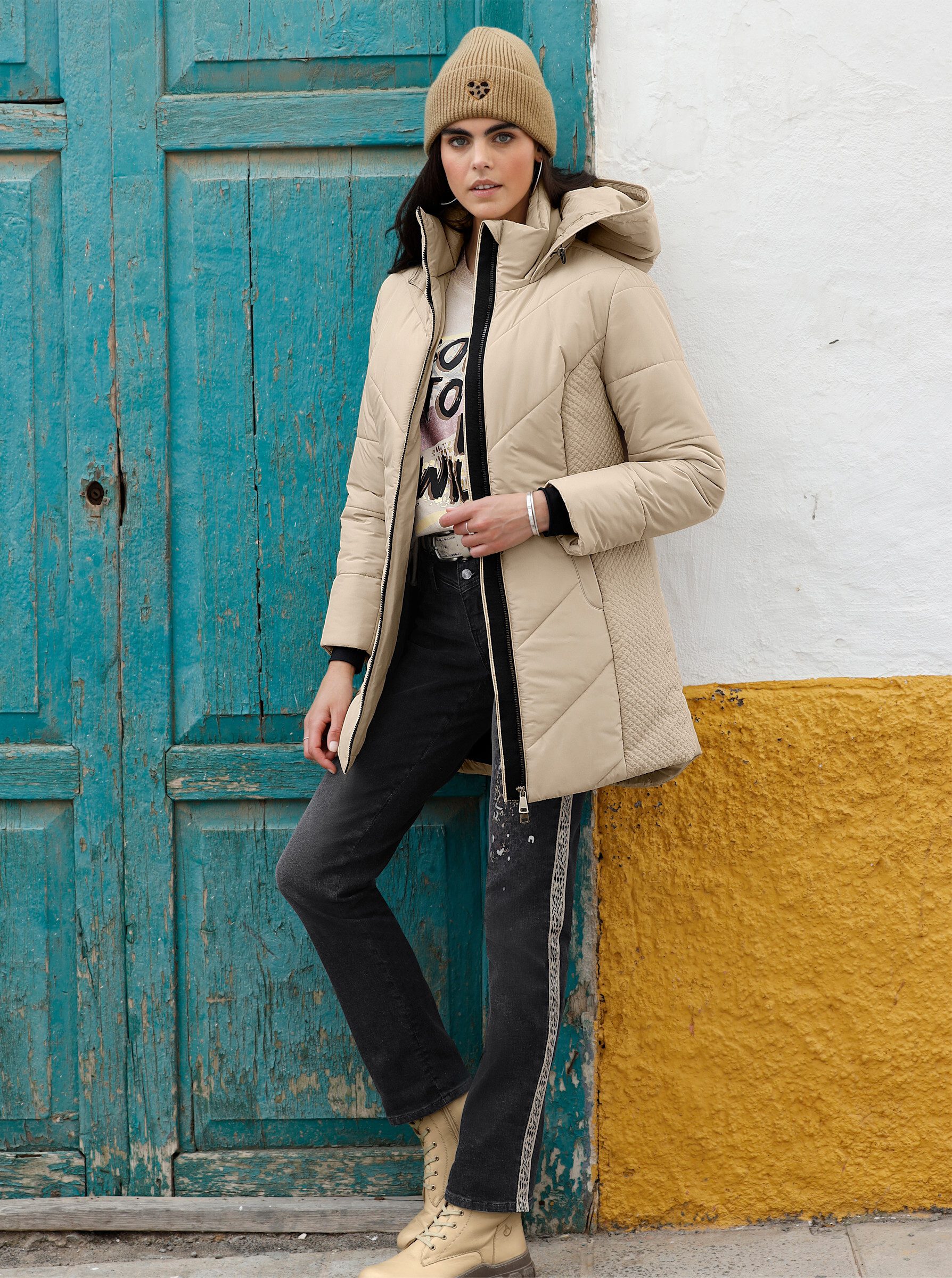 Allwetterjacke Steppjacke Langarm