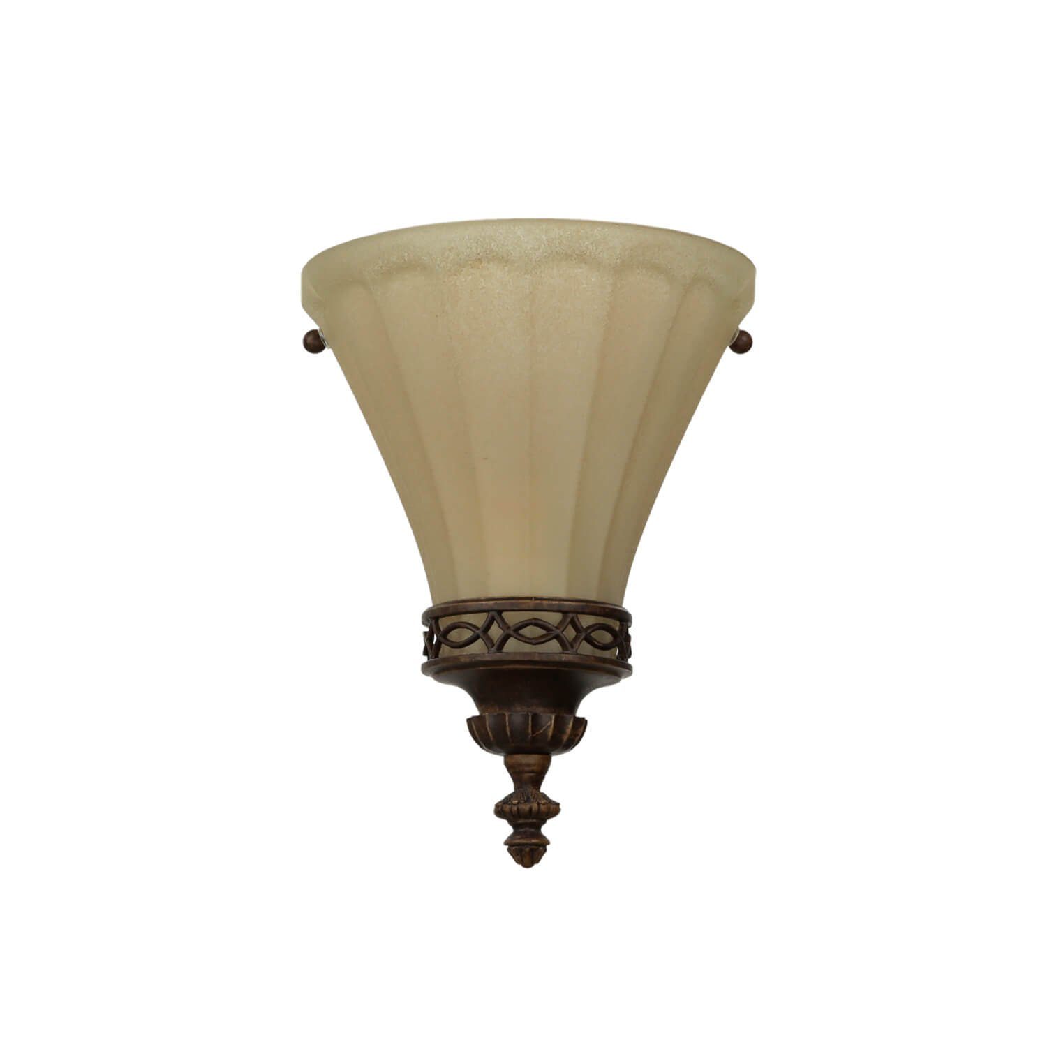 1, Blendarm Licht-Erlebnisse ohne Leuchtmittel, Wandleuchte Braun ANABELL Landhaus Lampe Wandlampe