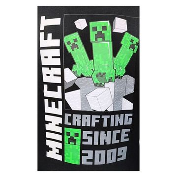 Minecraft T-Shirt Creeper Jungen Gamers Kurzarmshirt Gr. 116-152 cm