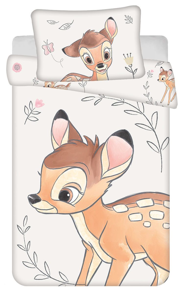 Disney Kinderbettwäsche Disney Bambi Babybettwäsche 100 x 135 cm + 40 x 60 günstig online kaufen