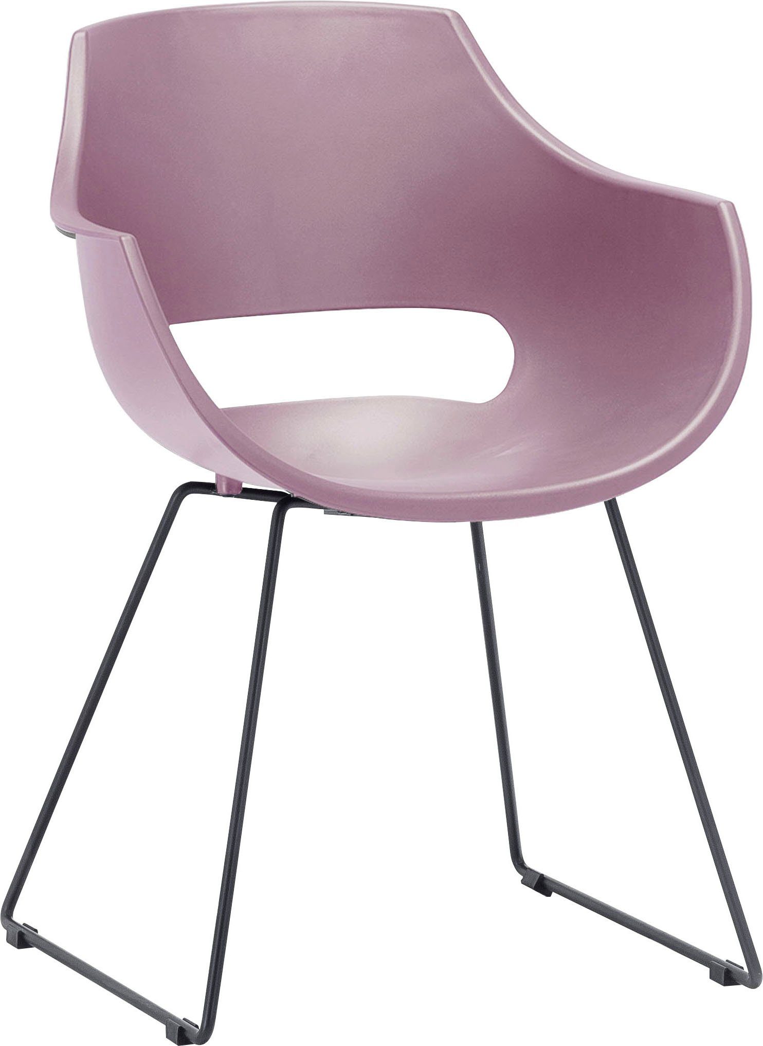 MCA furniture Schalenstuhl Rockville (Set, belastbar Kg Rot St), 4 120 Rot Stuhl | bis