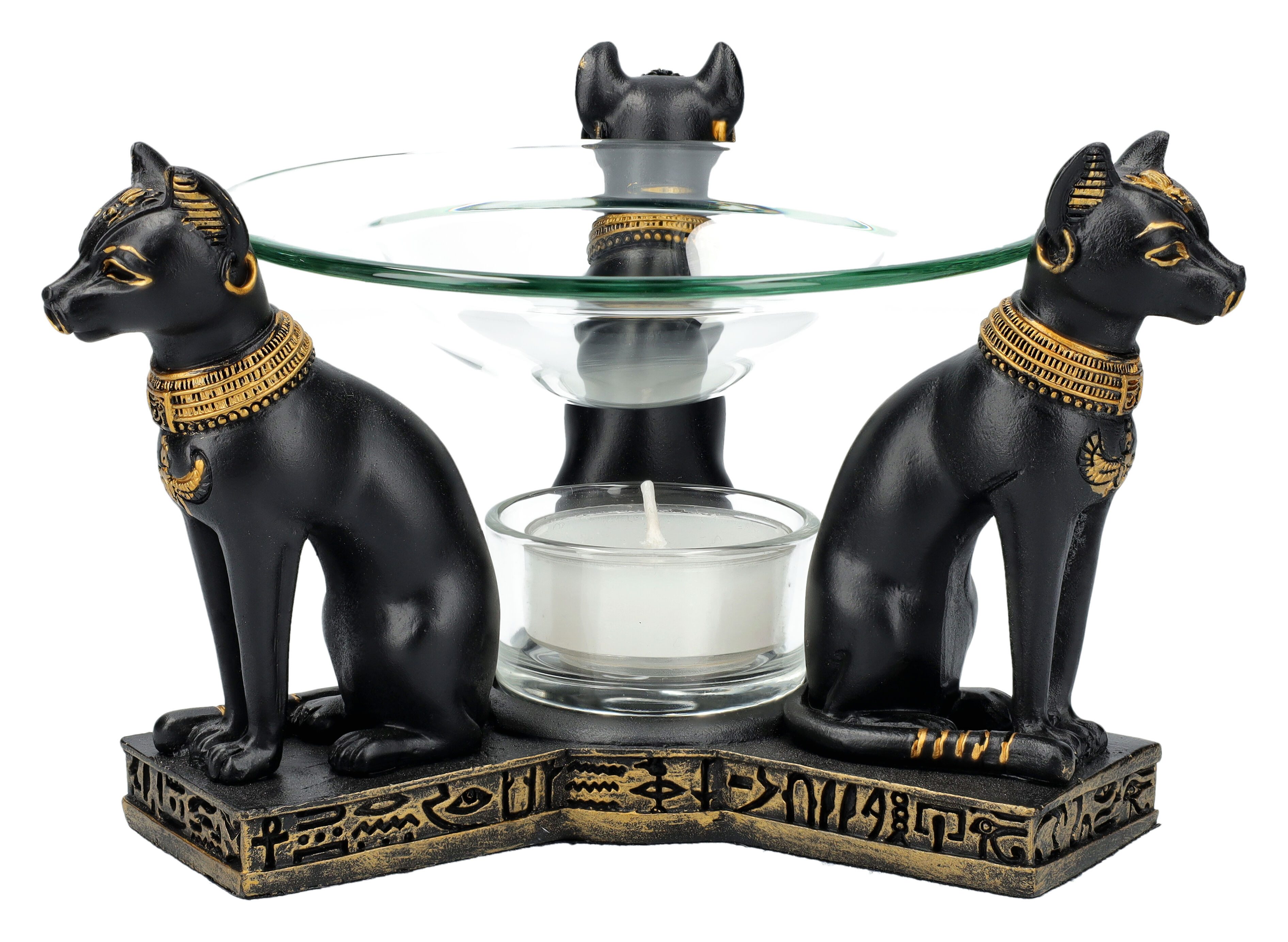 Figuren Shop GmbH Duftlampe Duftlampe - Ägyptische Bastet - Katzengöttin altes Ägypten Dekoration