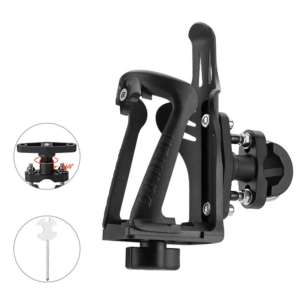 ROCKBROS Fahrrad-Flaschenhalter Flaschenhalter Fahrradhalterung, (Spar-Set, 1-St., 5,5-8,5 cm verstellbar), Verstellbare Breite, Kugelgelenk 2x360°, Nylon