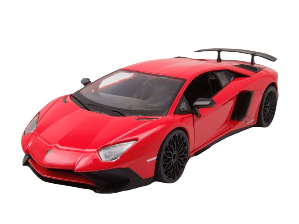 Bburago Modellauto Lamborghini Aventador LP750-4 SV rot, Maßstab 1:24