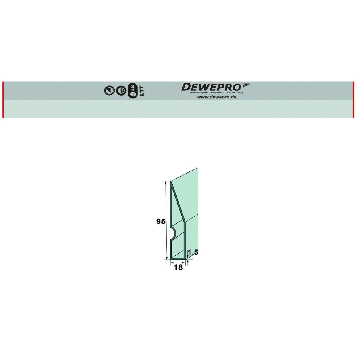 DEWEPRO Wasserwaage DEWEPRO Alu Trapez Kartätsche Abziehlatte Richtscheit P günstig online kaufen