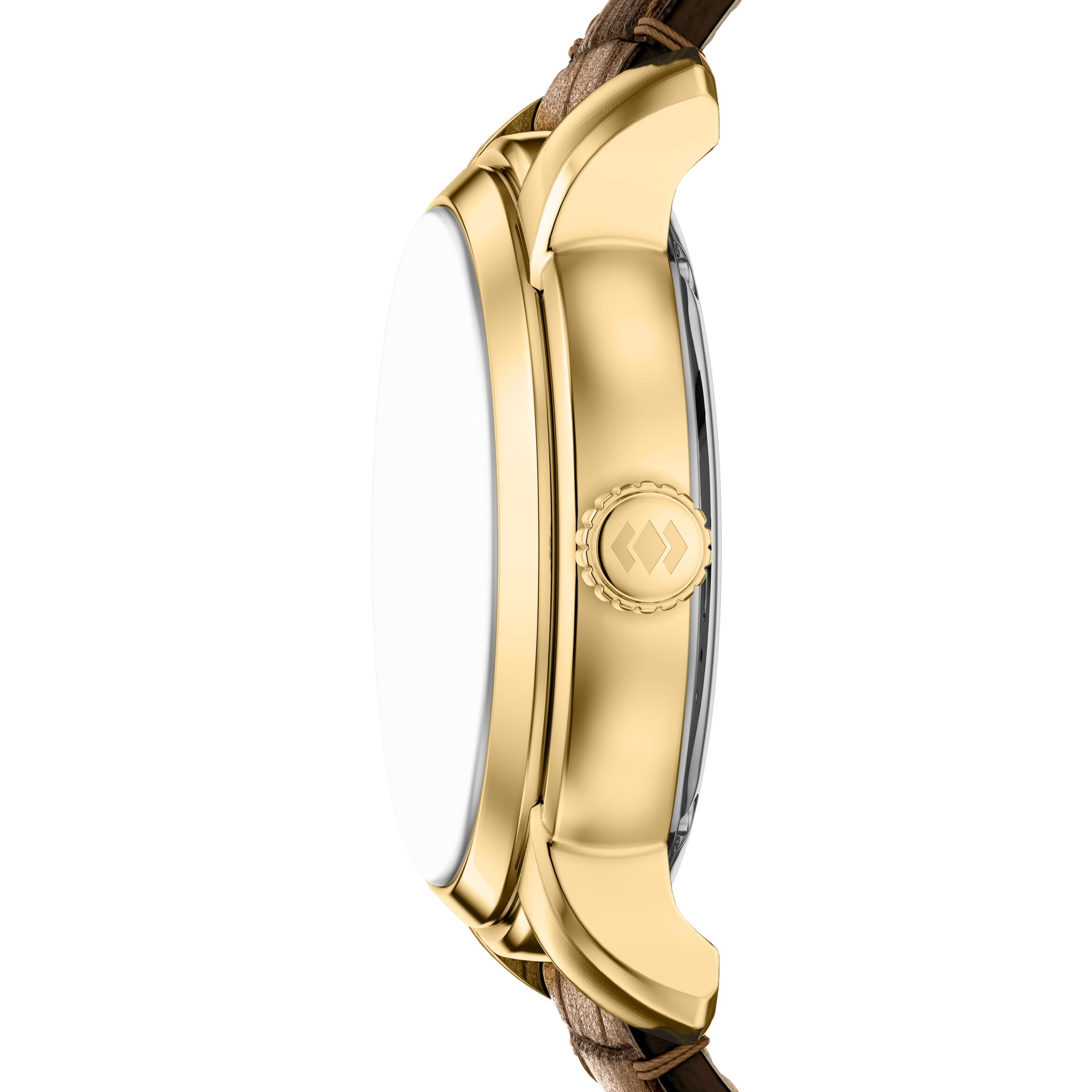 Fossil Automatikuhr HERITAGE ME3279, Armbanduhr, Herrenuhr, Mechanische Uhr, Lederarmband, analog