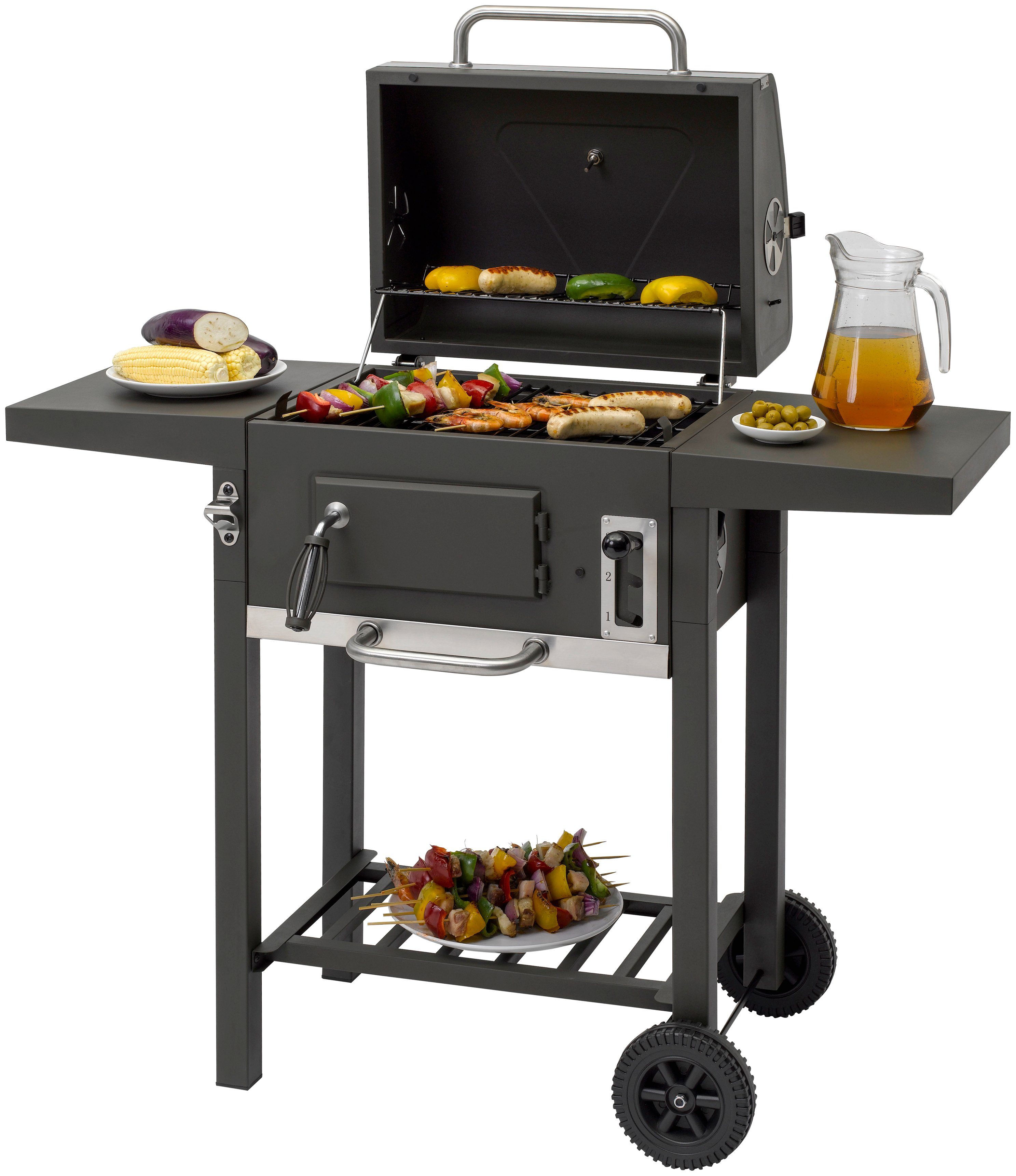 Tepro Holzkohlegrill Toronto Compakt, BxTxH: 108,5x52x95,5 cm