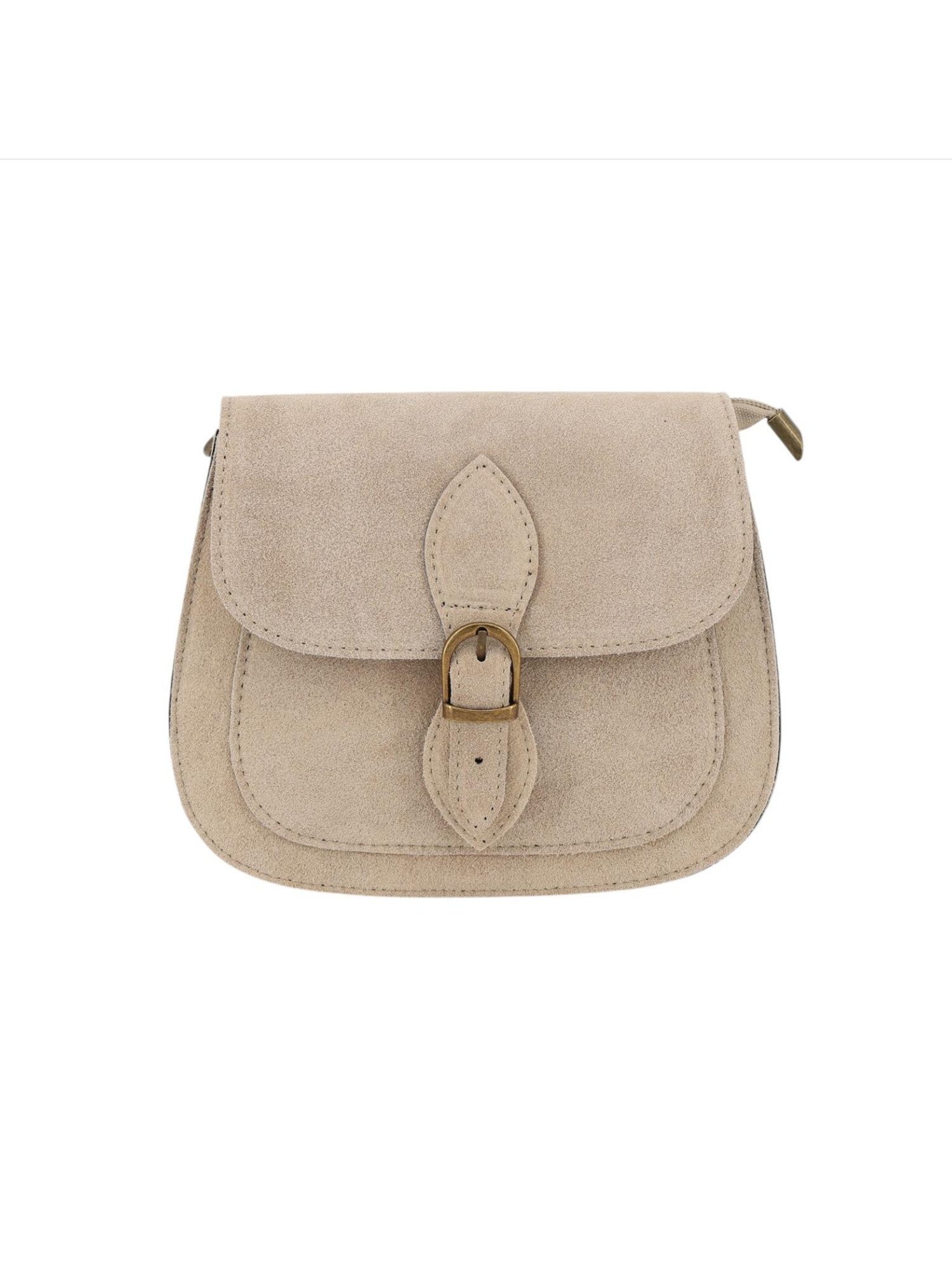 BRISE TASCHE Schultertasche Brise Damen Umhängetasche aus Wildleder mit Reißverschluss (Einzelartikel), leicht kompakt zeitloses Design