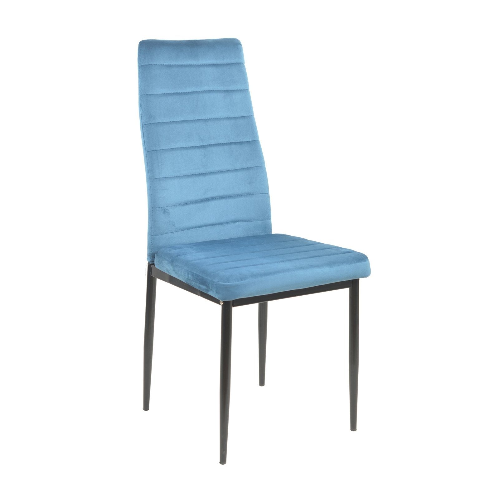HTI-Living Esszimmerstuhl Stuhl Memphis Velvet Blau (Einzelstuhl, 1 St), Esszimmerstuhl Samt