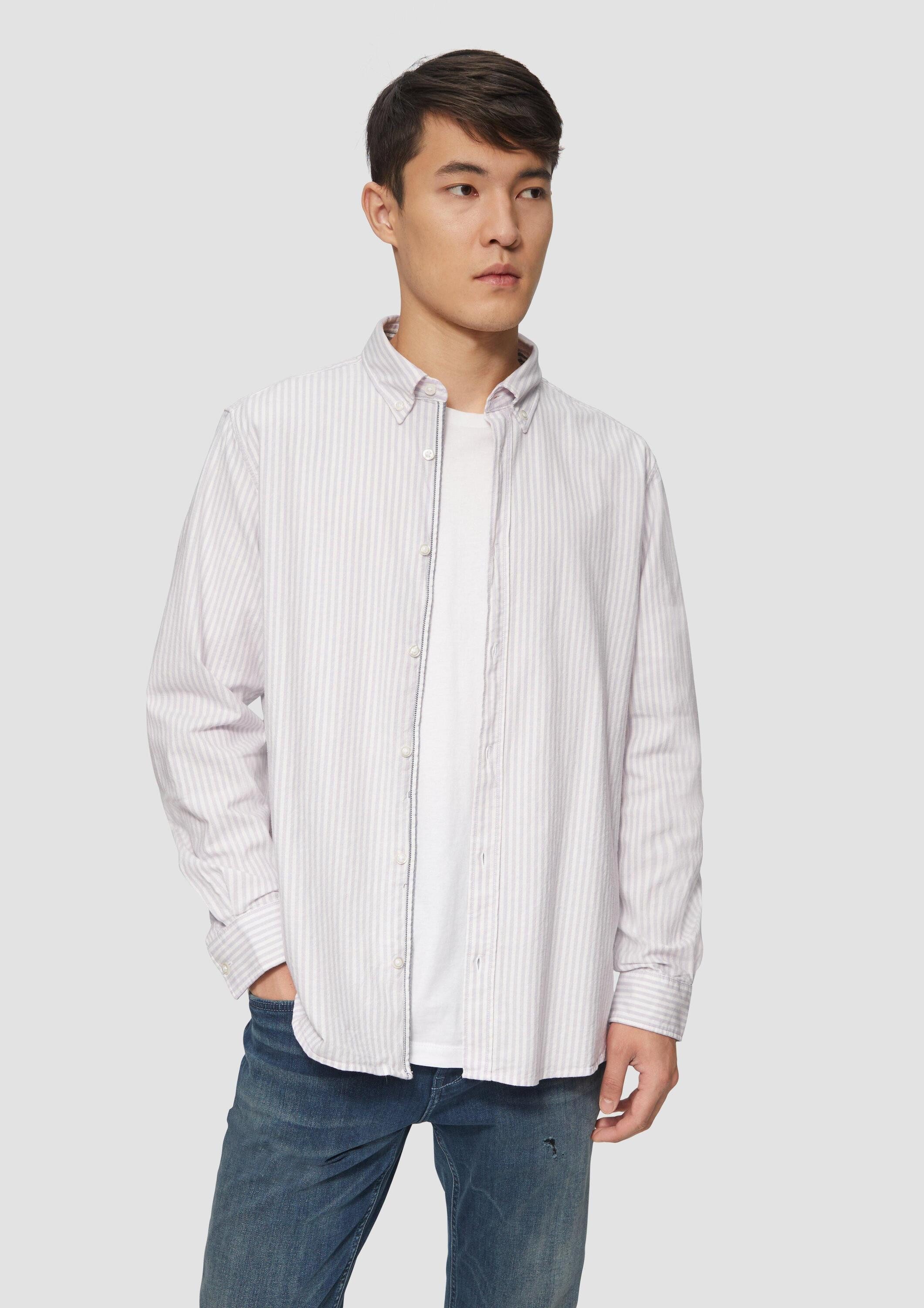 s.Oliver Langarmhemd Hemd Regular Fit: Gestreiftes günstig online kaufen