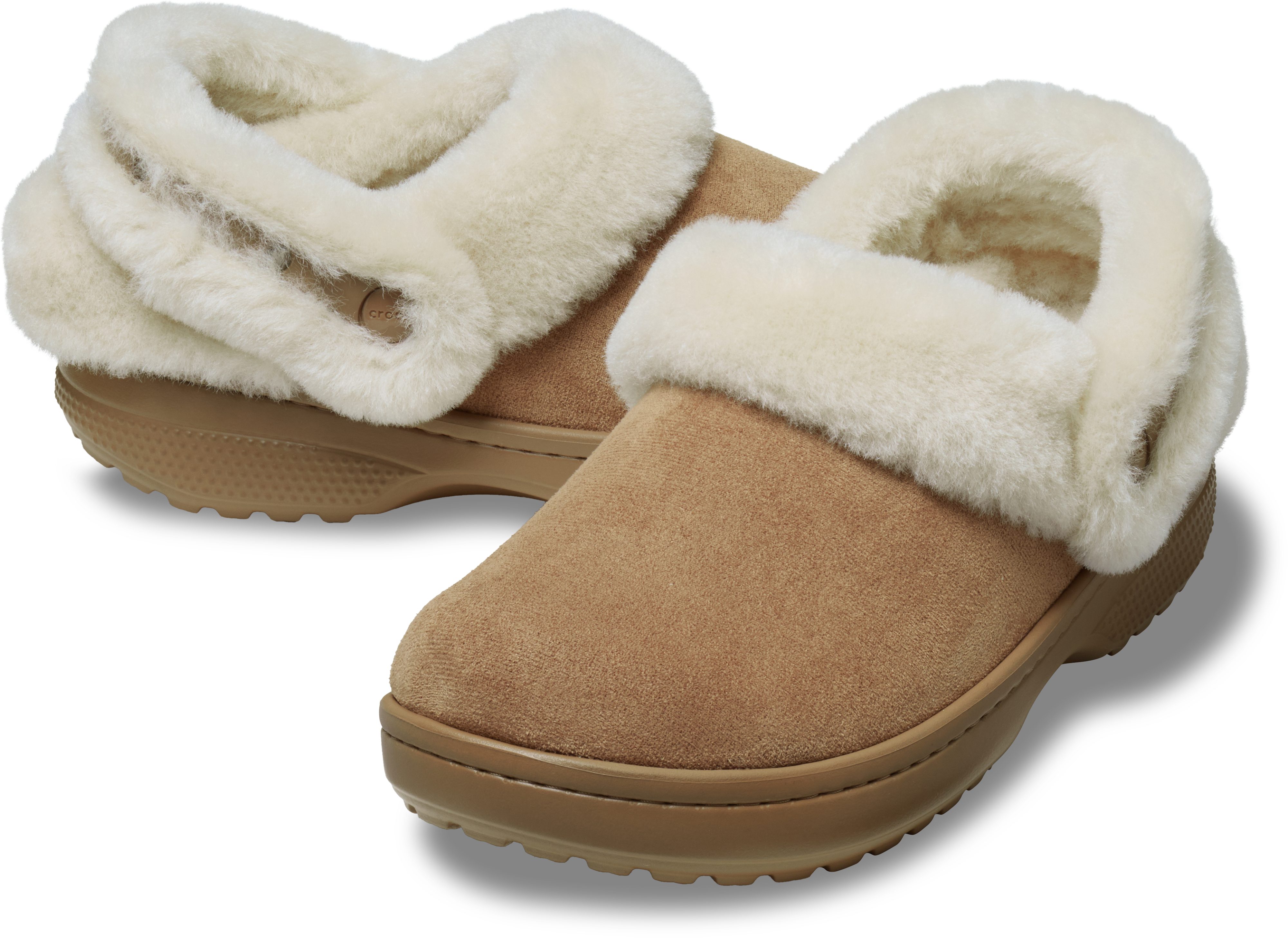 Crocs Unfurgettable Vegan Suede Clog Hausschuh Schlupfschuh, Homeslipper mit Warmfutter – Bild 3 von 5