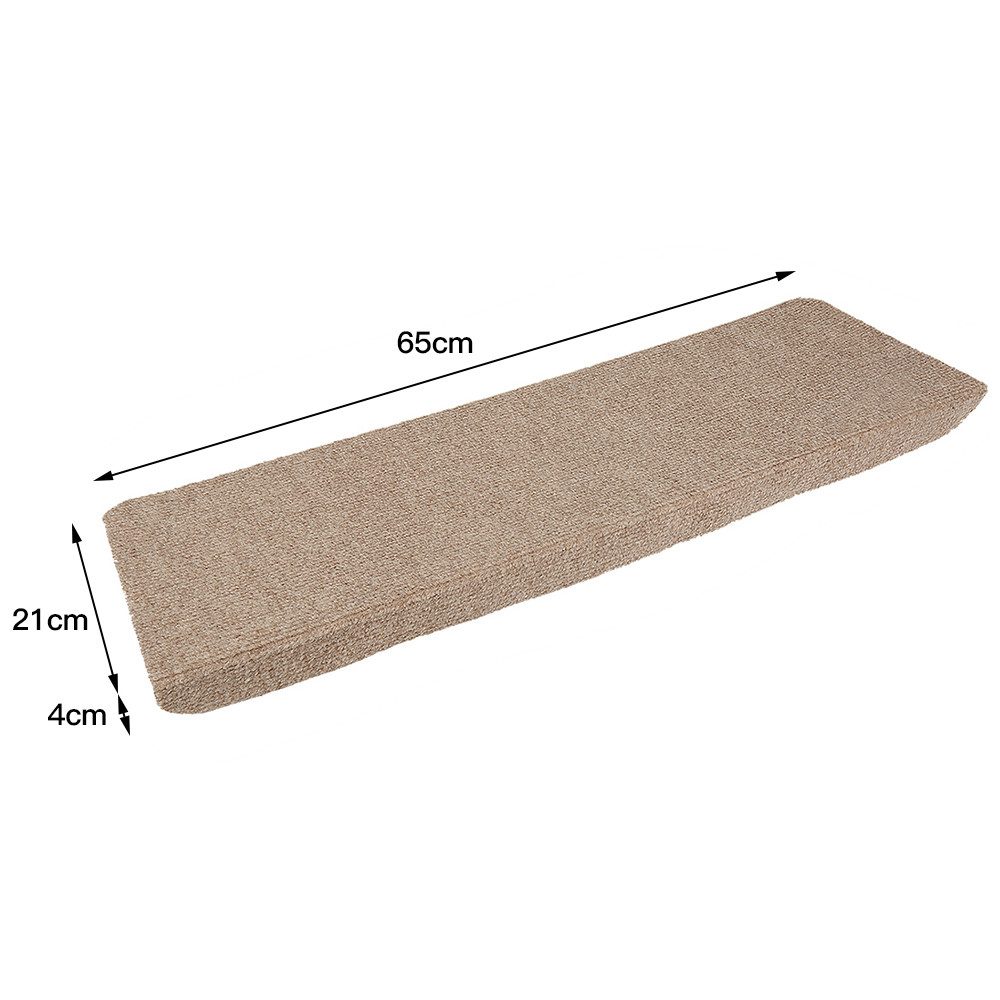 JEOBEST Stufenmatte Treppenstufen Matten Stufenmatten Selbstklebend Treppenschutz, 15 Stück Rechteckig, 65 x 25cm Rutschfeste – Bild 3 von 5