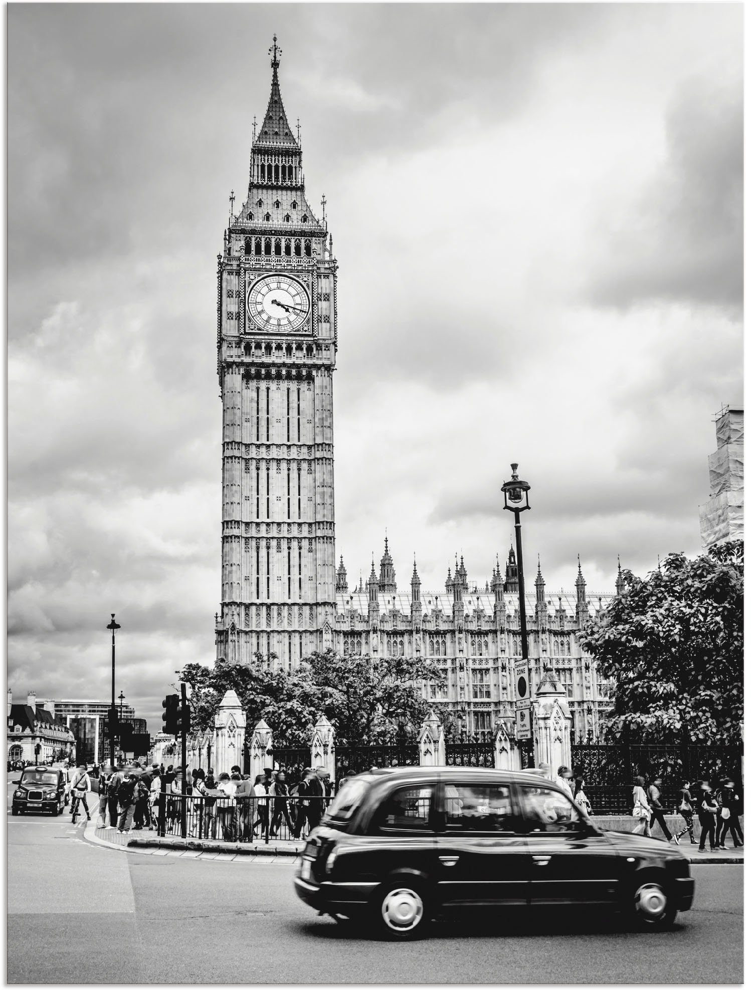 Artland Wandbild »London Taxi und Big Ben«, Gebäude (1 Stück), in vielen Größen & Produktarten - Alubild / Outdoorbild für den Außenbereich, Leinwandbild, Poster, Wandaufkleber / Wandtattoo auch für Badezimmer geeignet-Otto