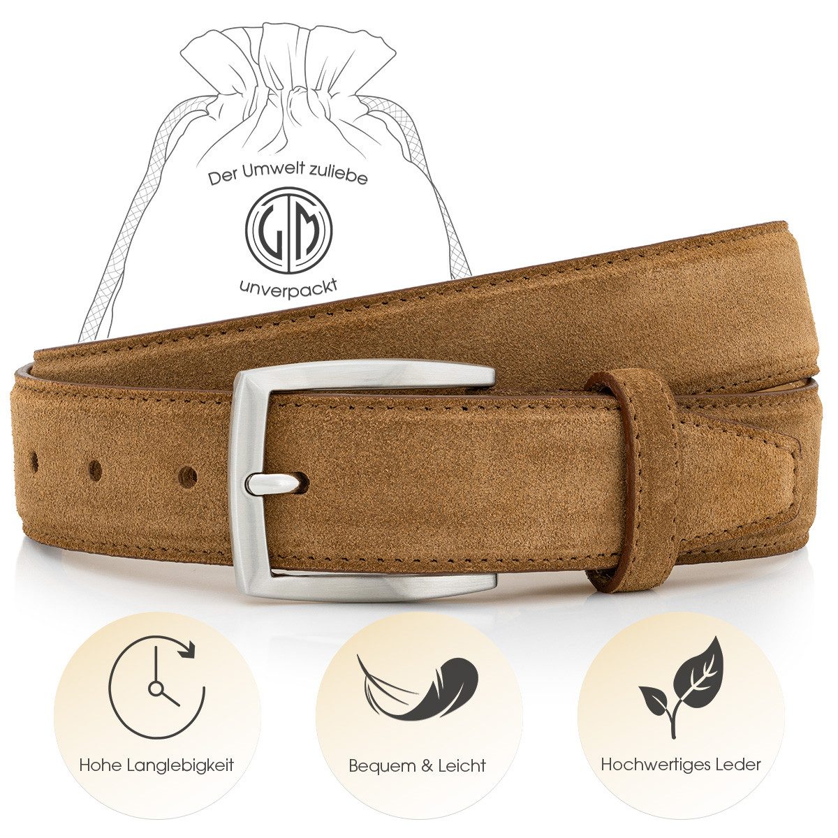 LINDENMANN Ledergürtel