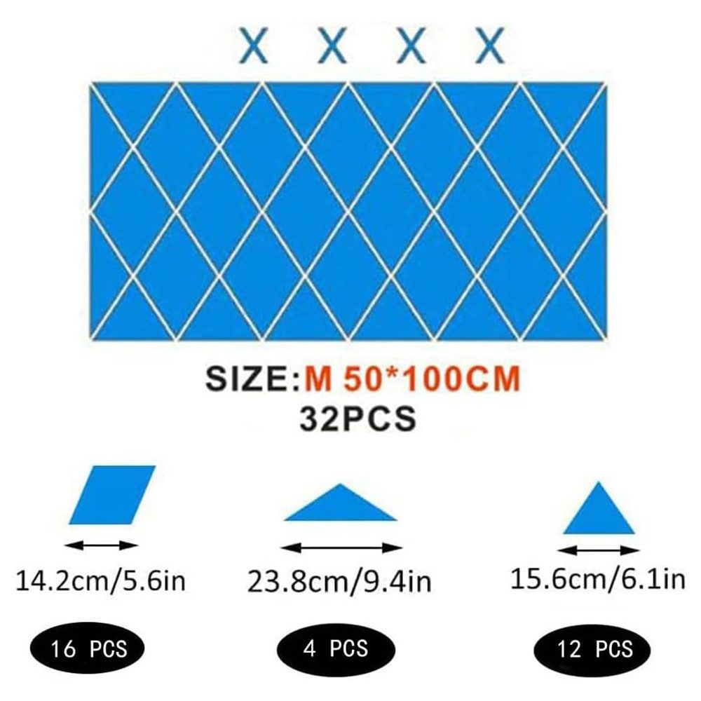 Coonoor 3D-Wandtattoo Spiegel-Wandaufkleber, kein Glas, Spiegel, günstig online kaufen