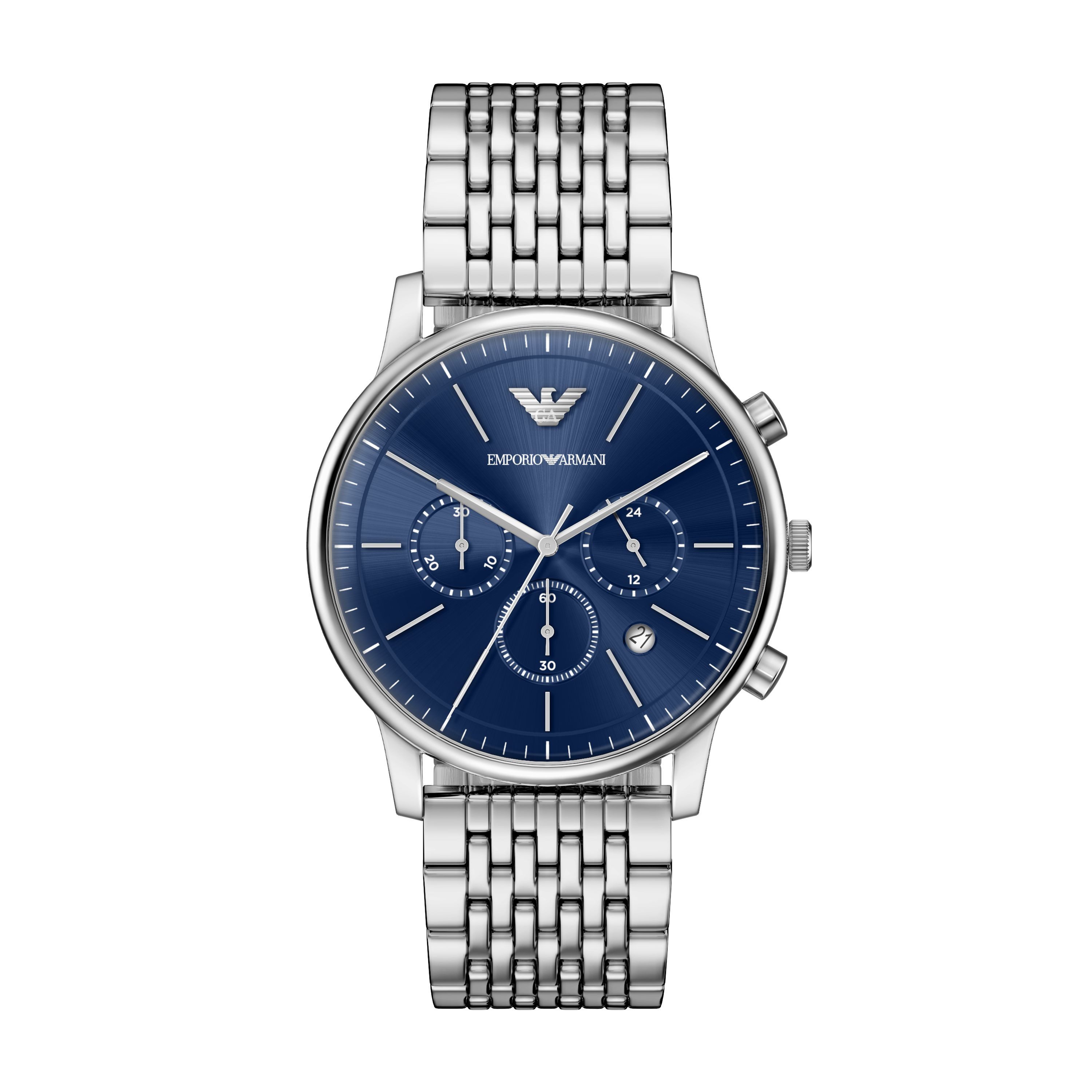 Emporio Armani Chronograph AR11771, Quarzuhr, Armbanduhr, Herrenuhr, Edelstahlarmband, analog, Tag