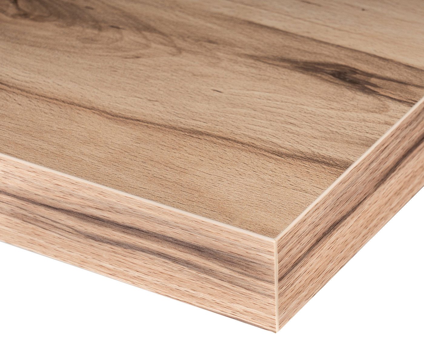 Levandeo® Wandregal, Wandboard Bobby 40cm Kernbuche - Wandregal Regal Board Bord