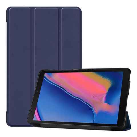 Wigento Tablet-Hülle Für Samsung Galaxy Tab A 8.0 2019 T290 T295 Tablet Tasche 3 folt Wake UP Smart Cover Etuis